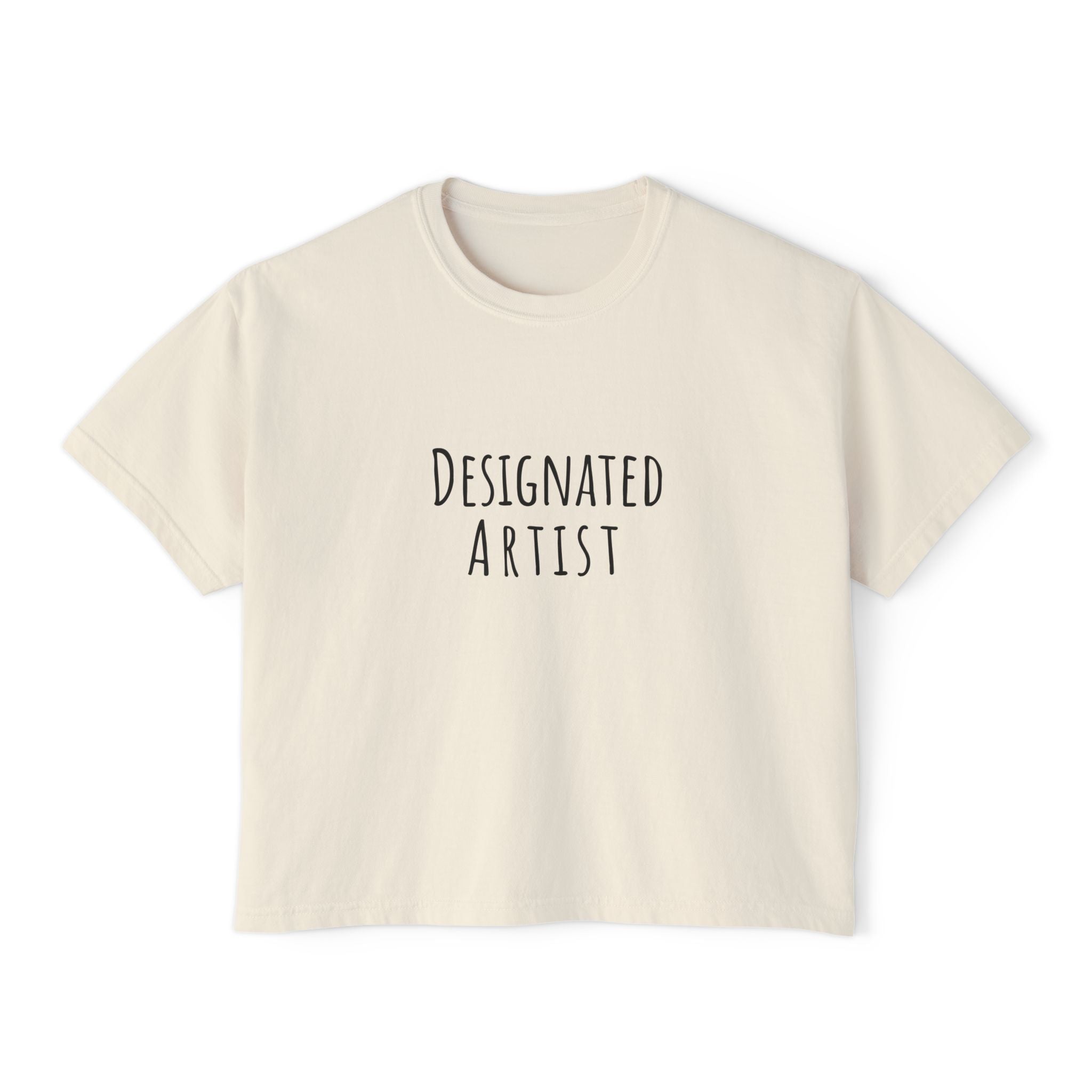 Boxy Artist Shirt | Designated Artist | Art Pun Series Gift - Mythos Design