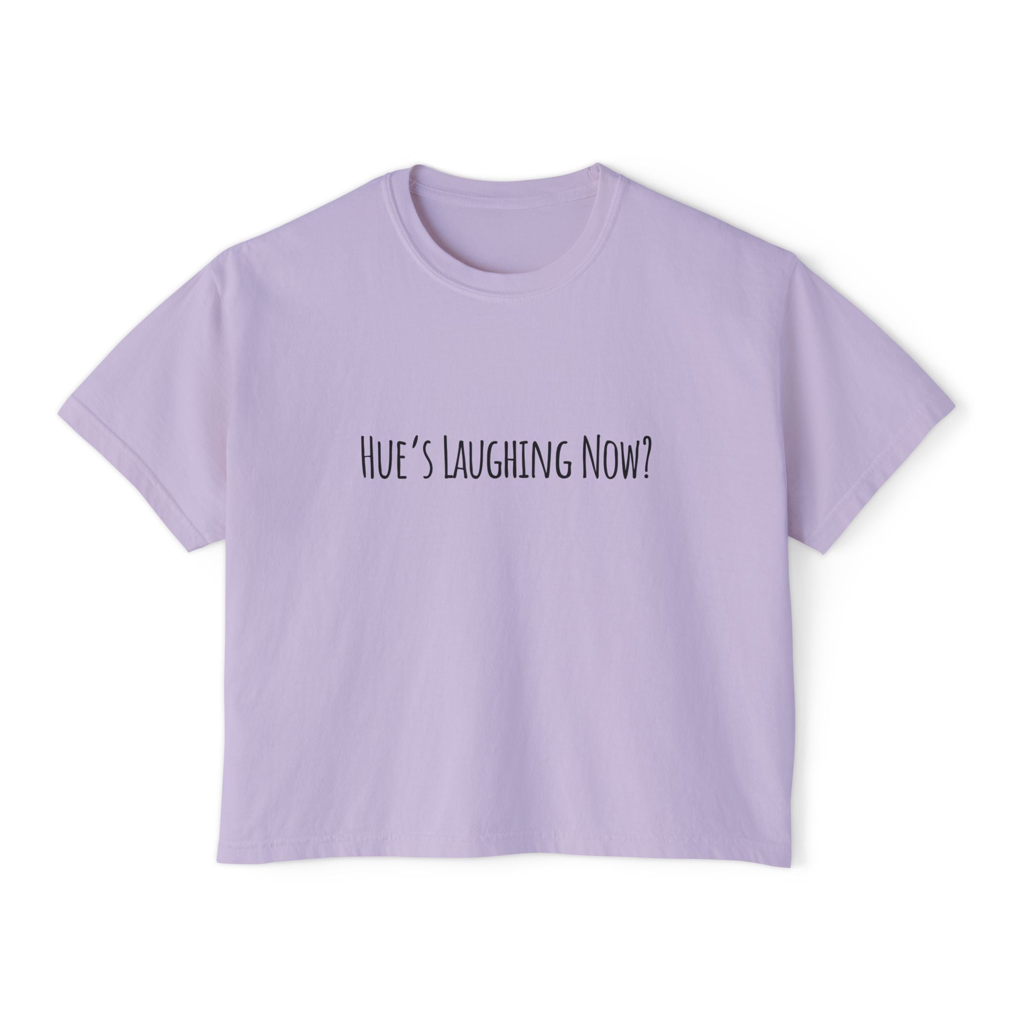 Boxy Artist Shirt | Hue's Laughing Now? | Art Pun Series Gift - Mythos Design