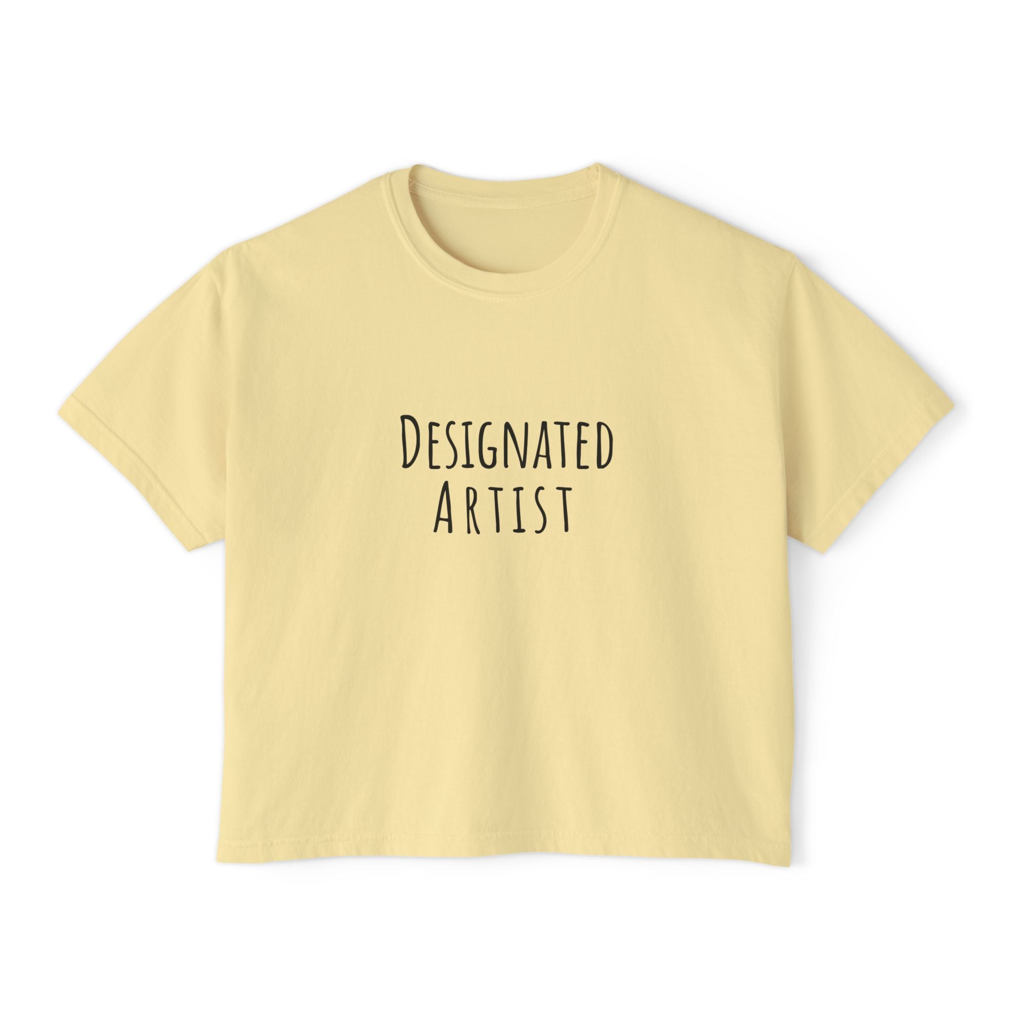 Boxy Artist Shirt | Designated Artist | Art Pun Series Gift - Mythos Design