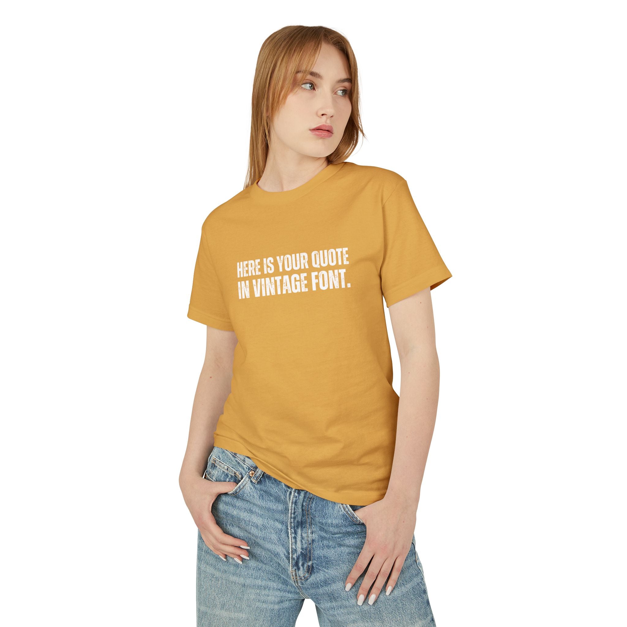Custom Quotes Garment Dyed Unisex T-Shirt | Vintage Font Design - Mythos Design