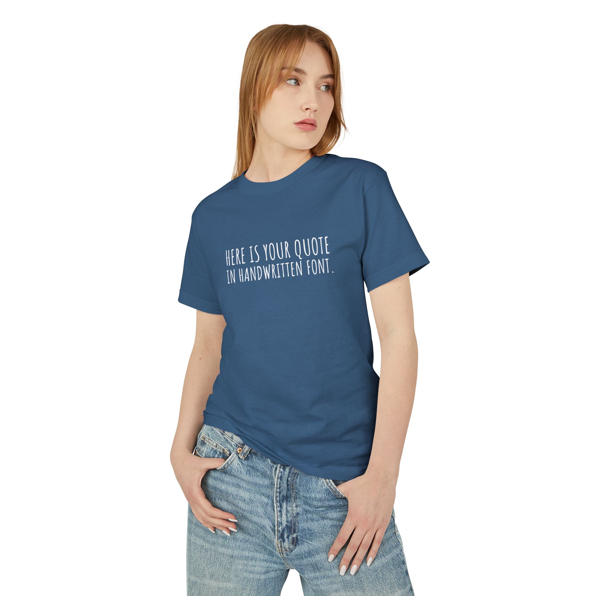 Custom Quotes Garment Dyed Unisex T-Shirt | Handwritten Font Design - Mythos Design