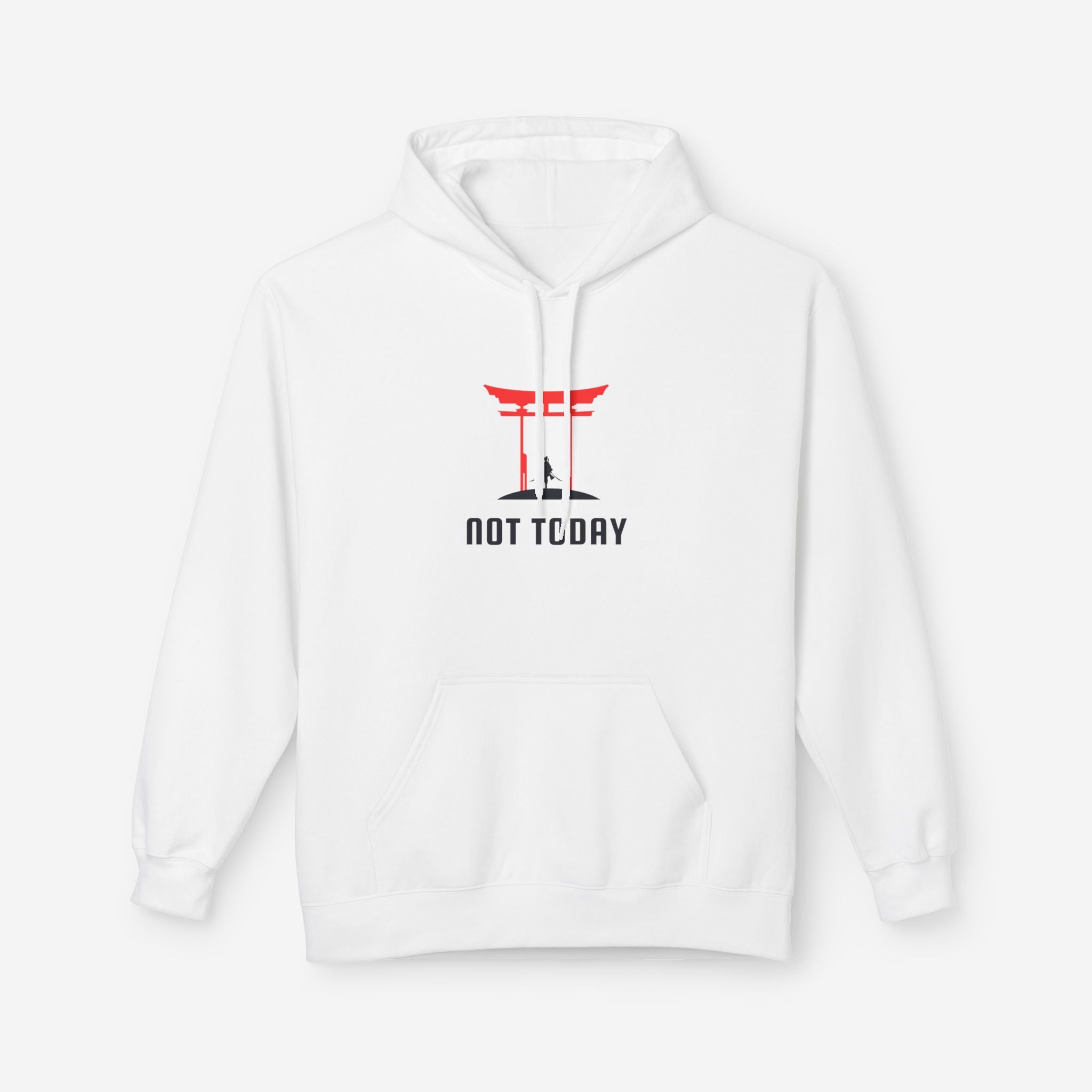 Not Today Hoodie, Torii Gate Onna-Bugeisha | Female Samurai Sweatshirt - Mythos Design