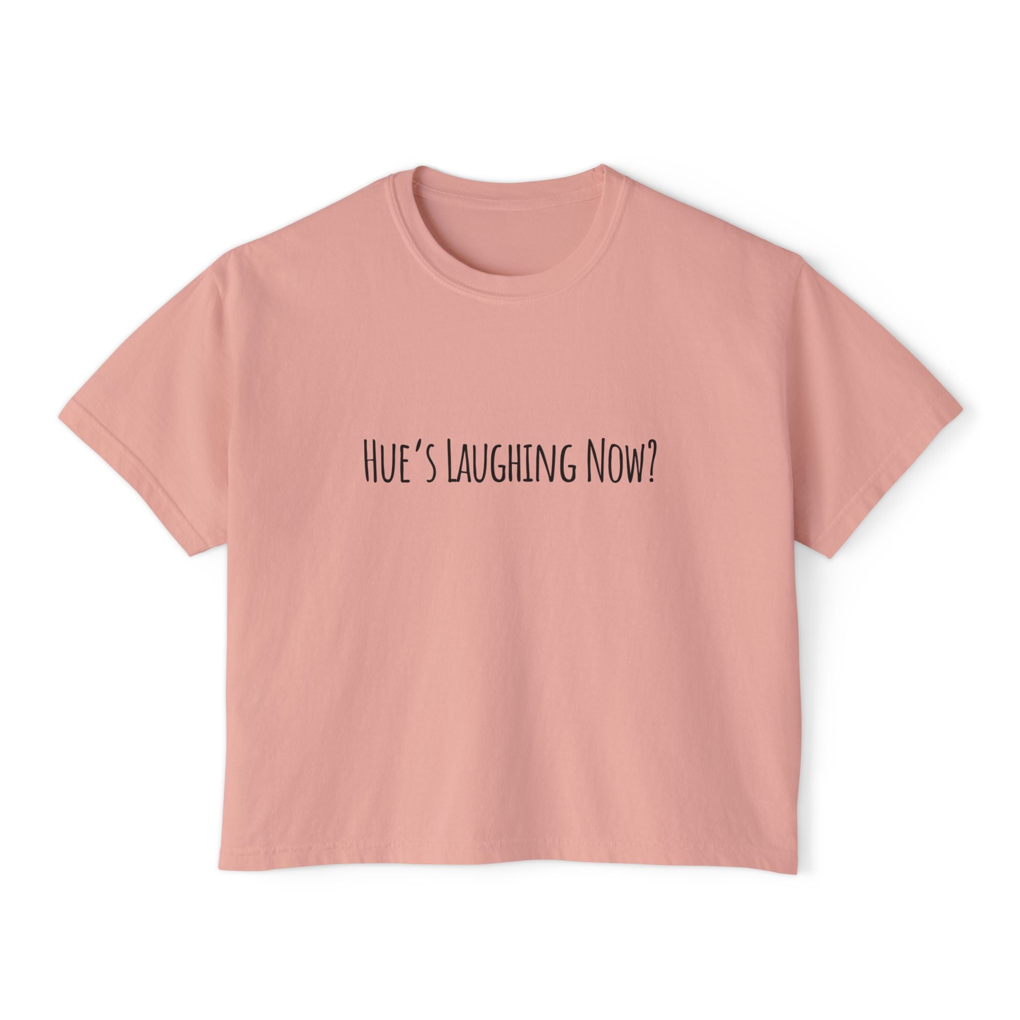 Boxy Artist Shirt | Hue's Laughing Now? | Art Pun Series Gift - Mythos Design