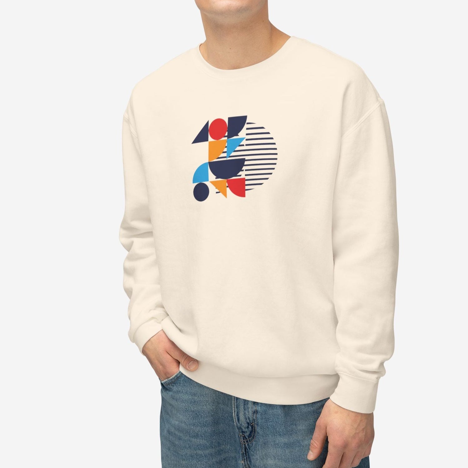 Bauhaus Collection, Wheels of Life | Circular Cotton Sweatshirt - Mythos Design