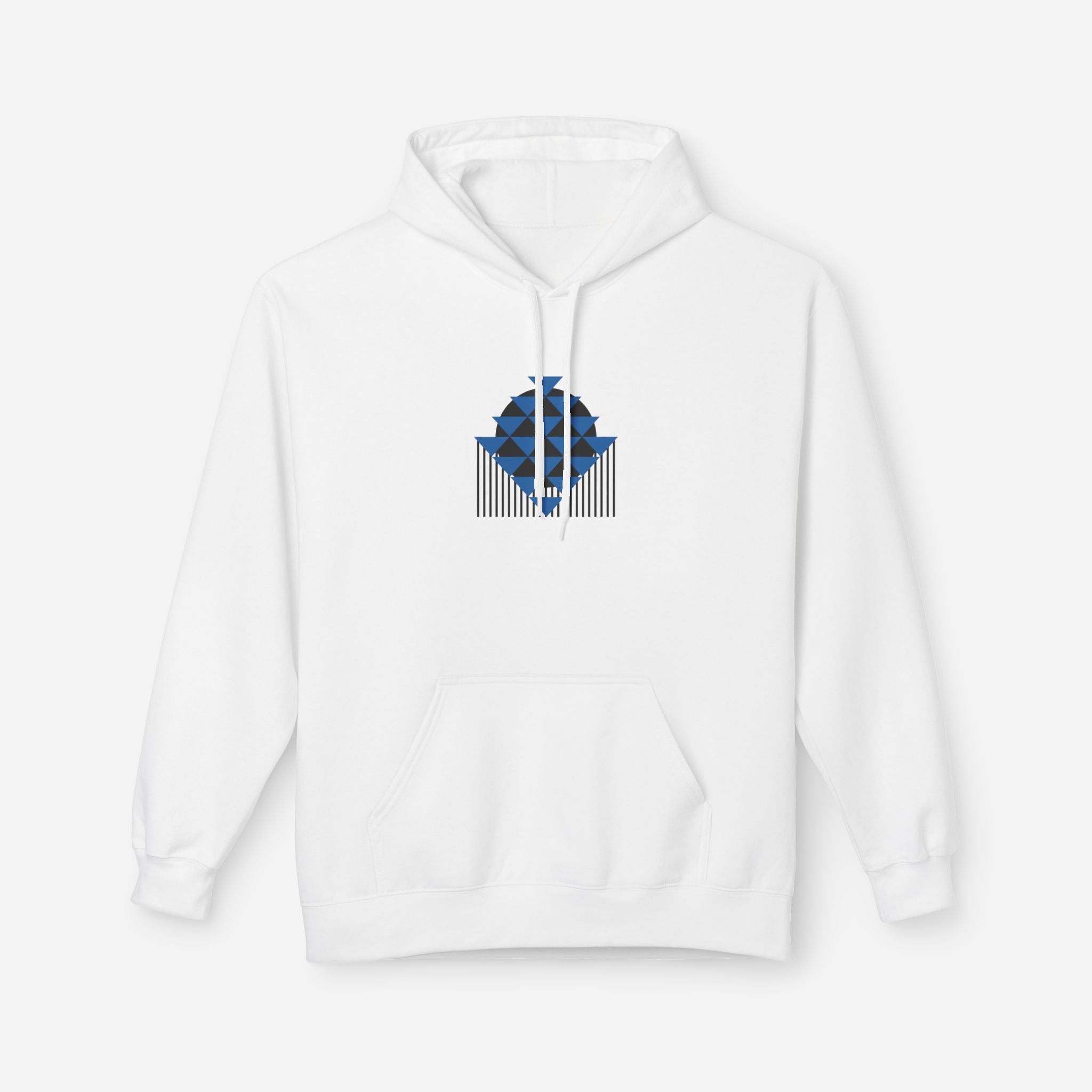 Bauhaus Hoodie, Triangular Balance | Geometric Art Sweatshirt - Mythos Design