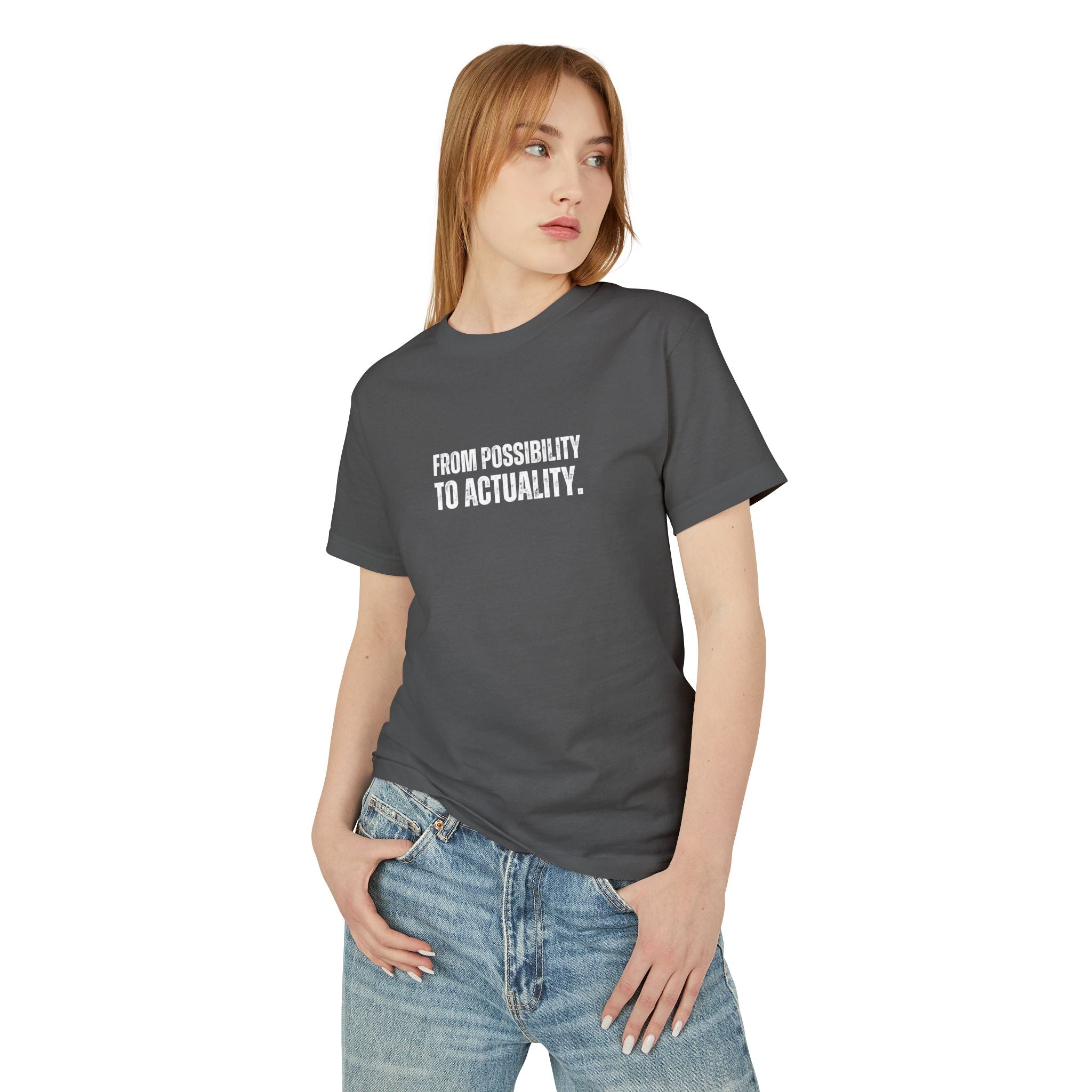 Unisex Ancient Quotes Shirt | From Possibility to Actuality | Inspirational Gift Tee - Mythos Design