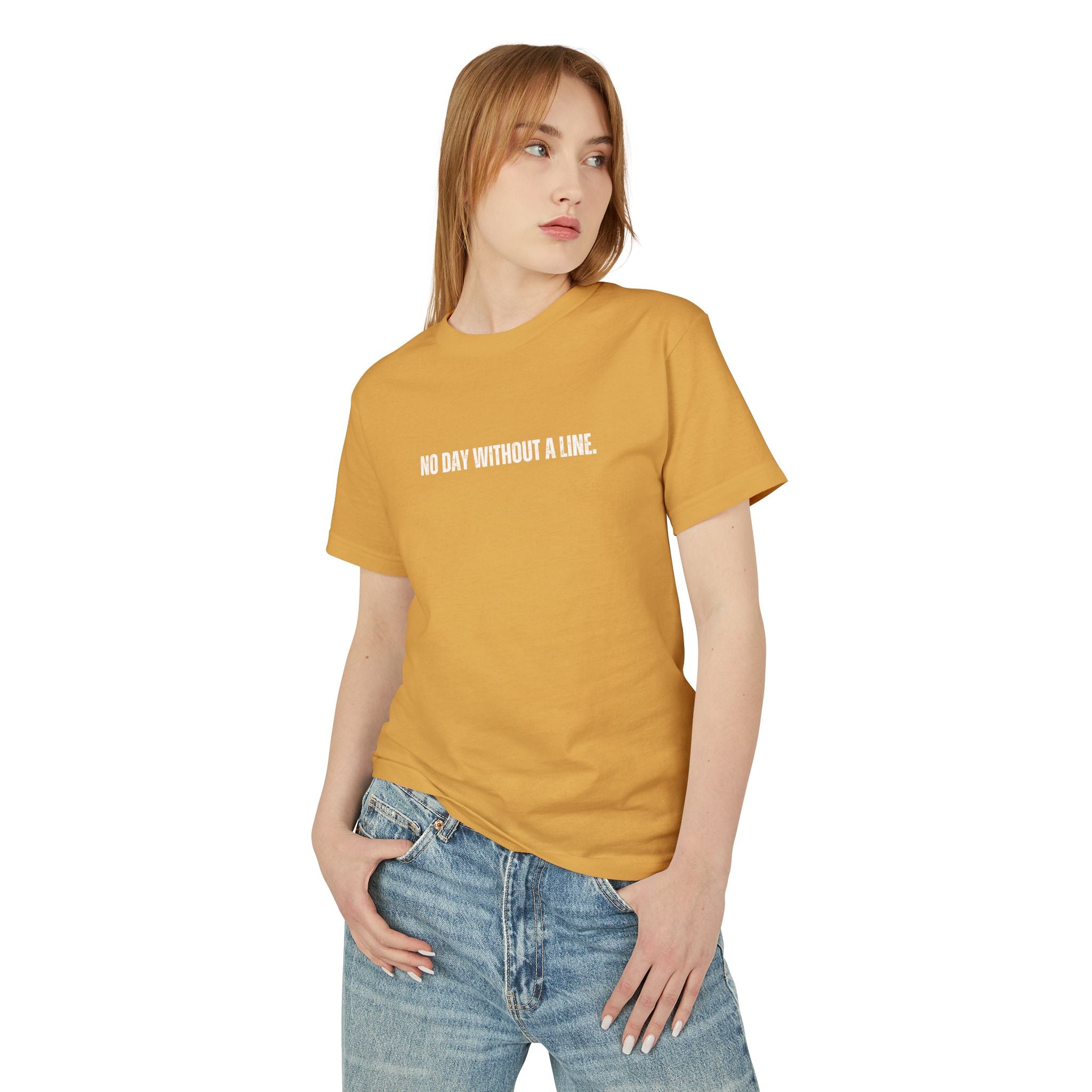 Unisex Ancient Quotes Shirt | No Day Without a Line | Inspirational Gift Tee - Mythos Design