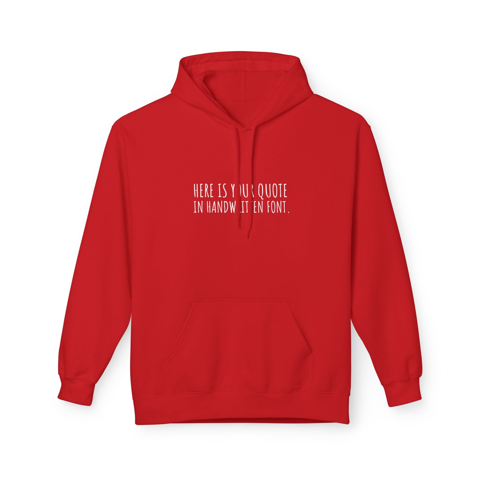 Custom Quotes Fleece Hoodie | Handwritten Font Design - Mythos Design