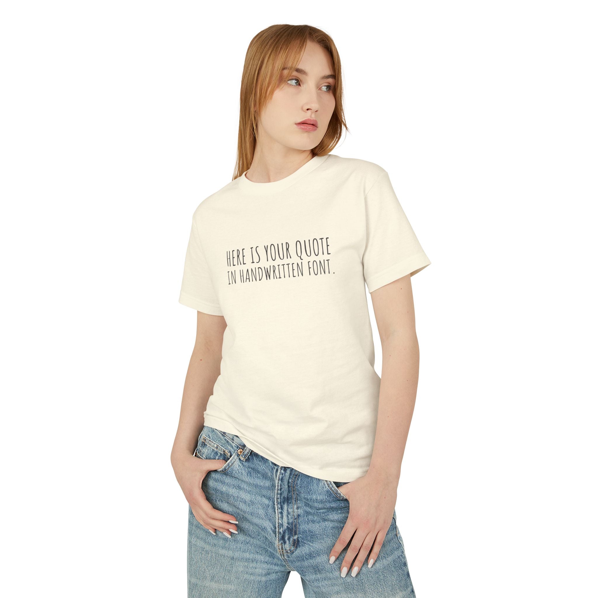Custom Quotes Garment Dyed Unisex T-Shirt | Handwritten Font Design - Mythos Design