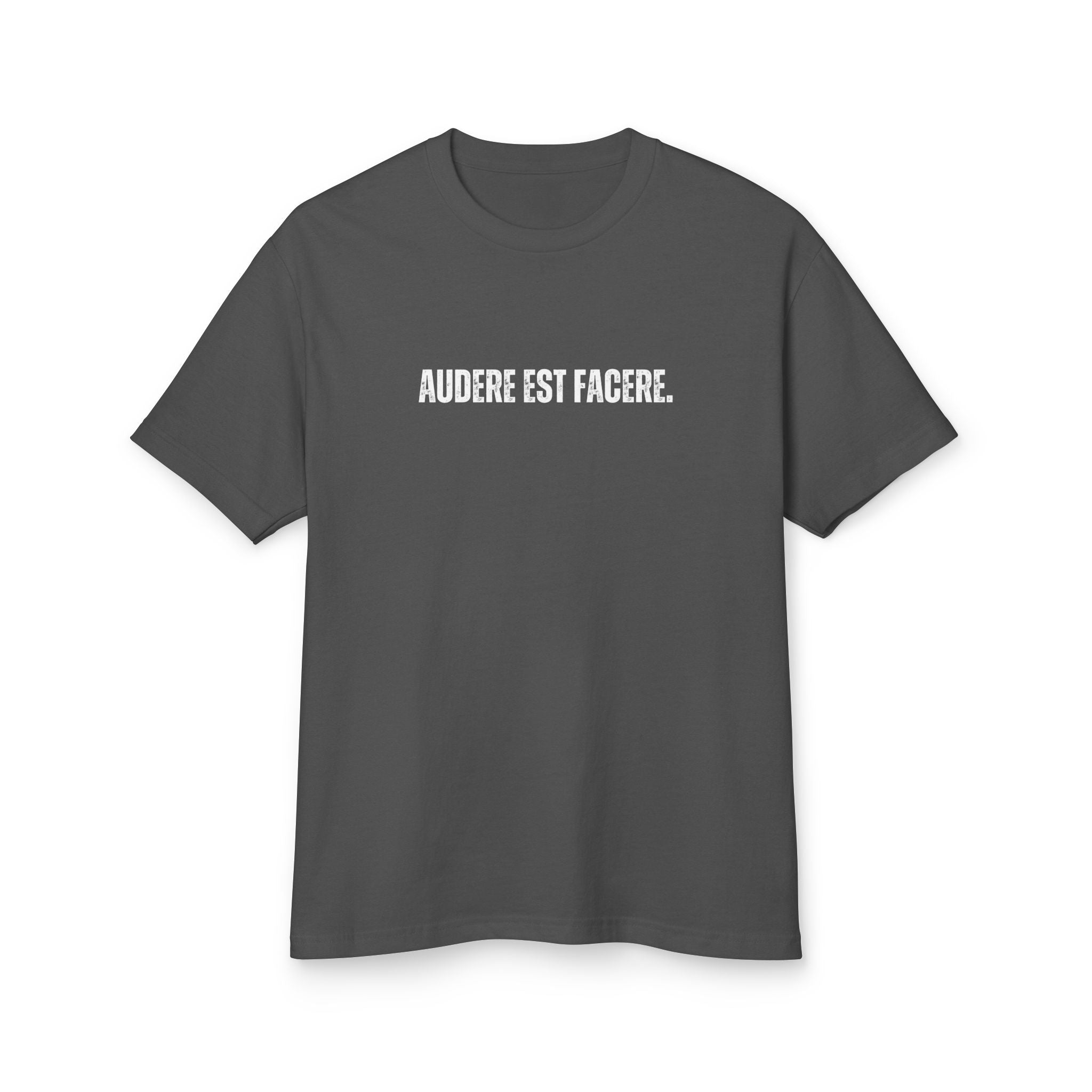 Unisex Ancient Quotes Shirt | Audere Est Facere | Inspirational Gift Tee - Mythos Design