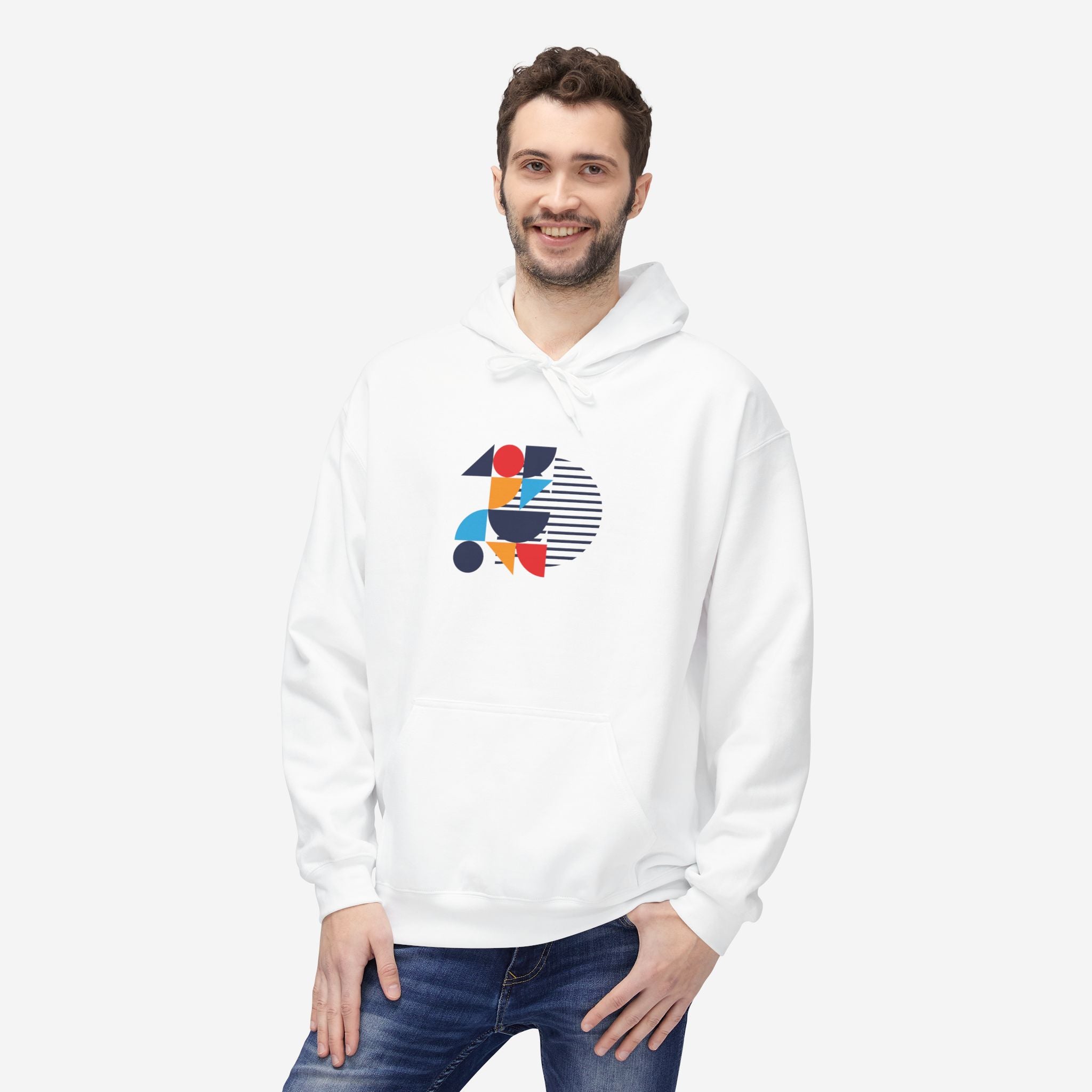 Bauhaus Hoodie, Wheels of Life | Geometric Art Sweatshirt - Mythos Design