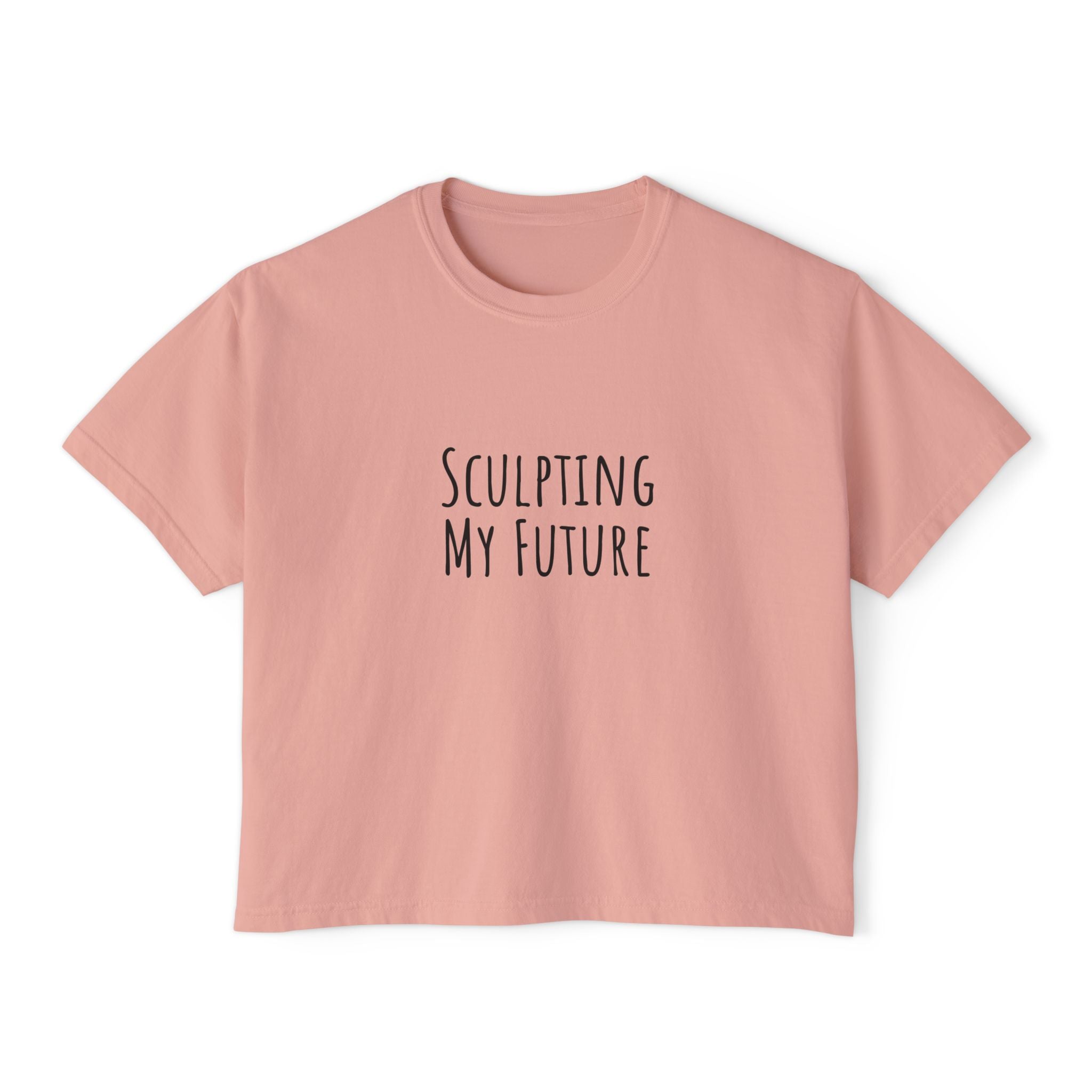 Boxy Artist Shirt | Sculpting My Future | Art Pun Series Gift - Mythos Design