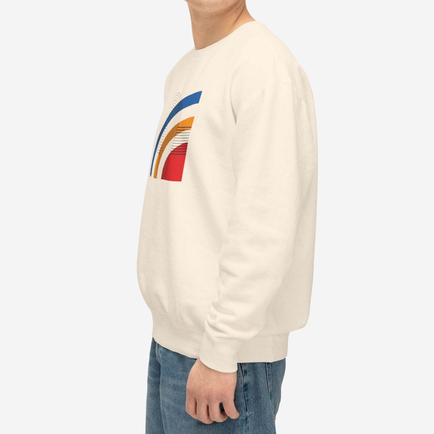 Bauhaus Collection, Arc of Motion | Abstract Cotton Sweatshirt - Mythos Design