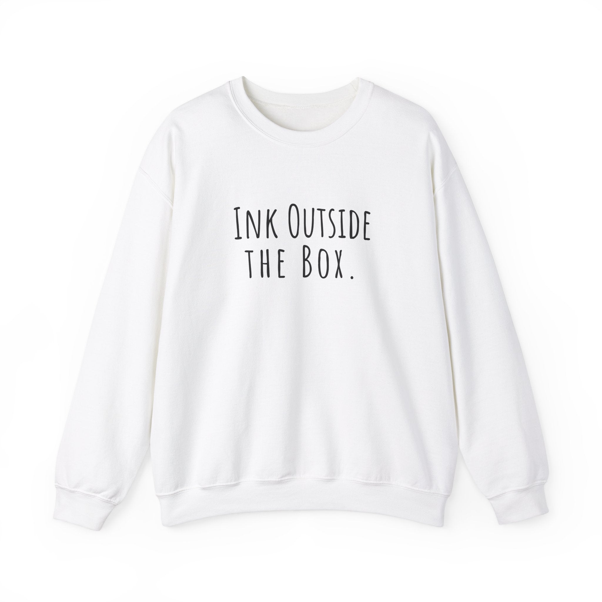 Unisex Artist Sweatshirt | Ink Outside the Box | Art Pun Series Gift - Mythos Design
