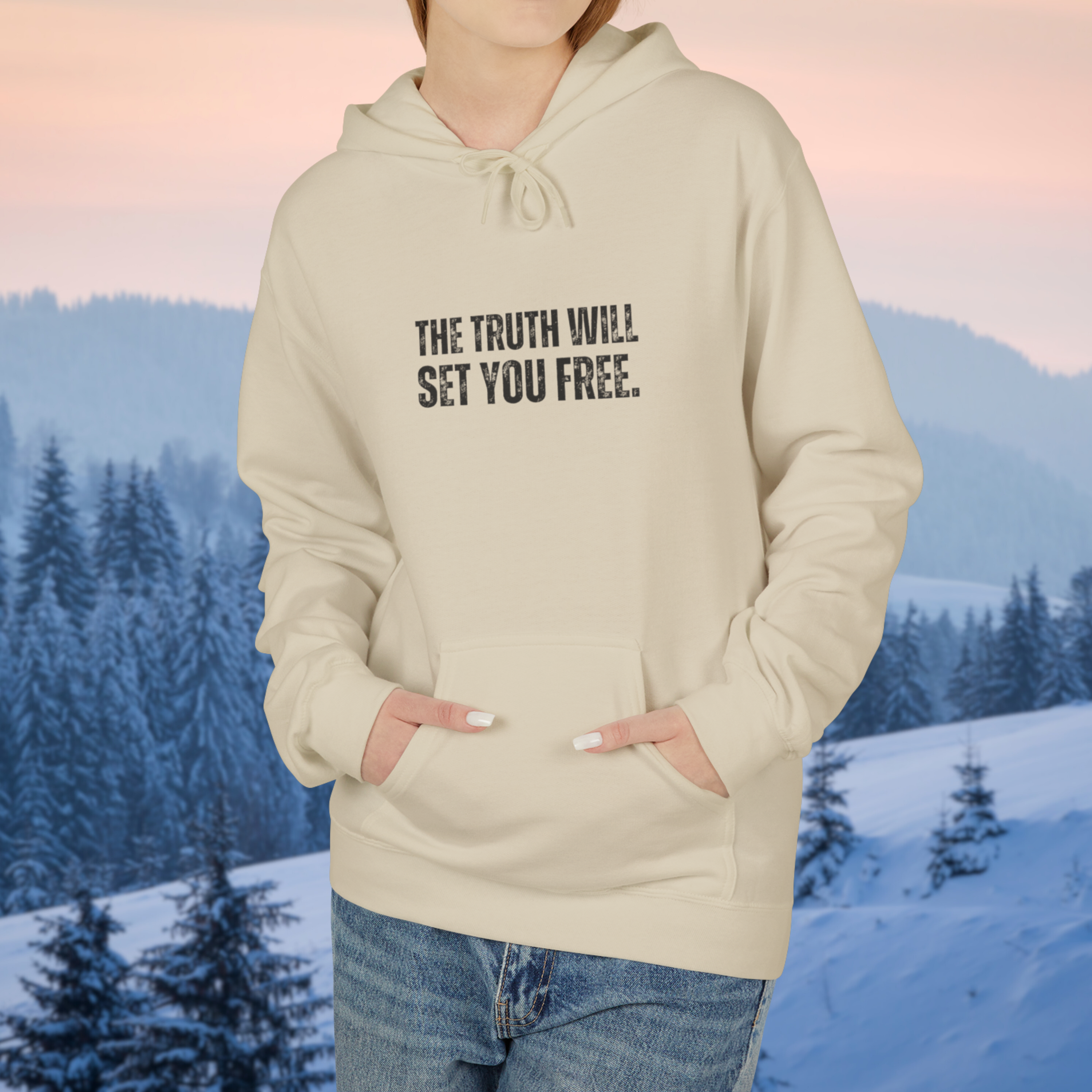 Ancient Quotes Fleece Hoodie | The Truth Will Set You Free - Mythos Design