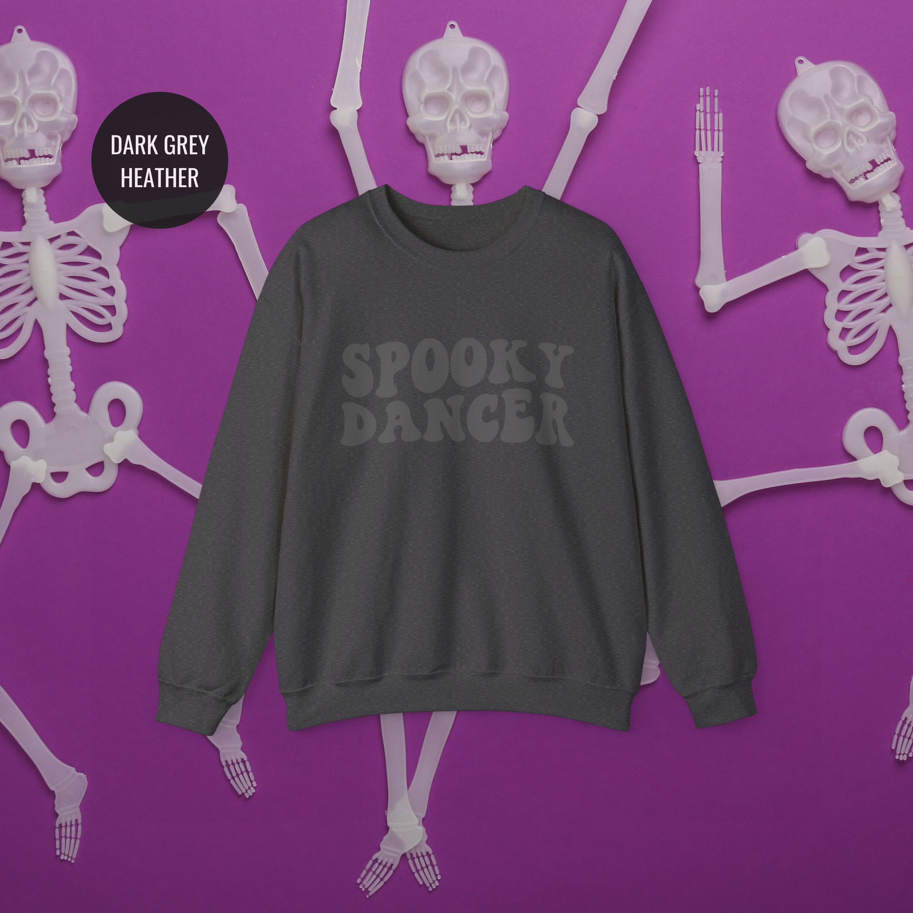 Spooky Dancer Halloween Sweatshirt | Retro Wavy Design - Mythos Design