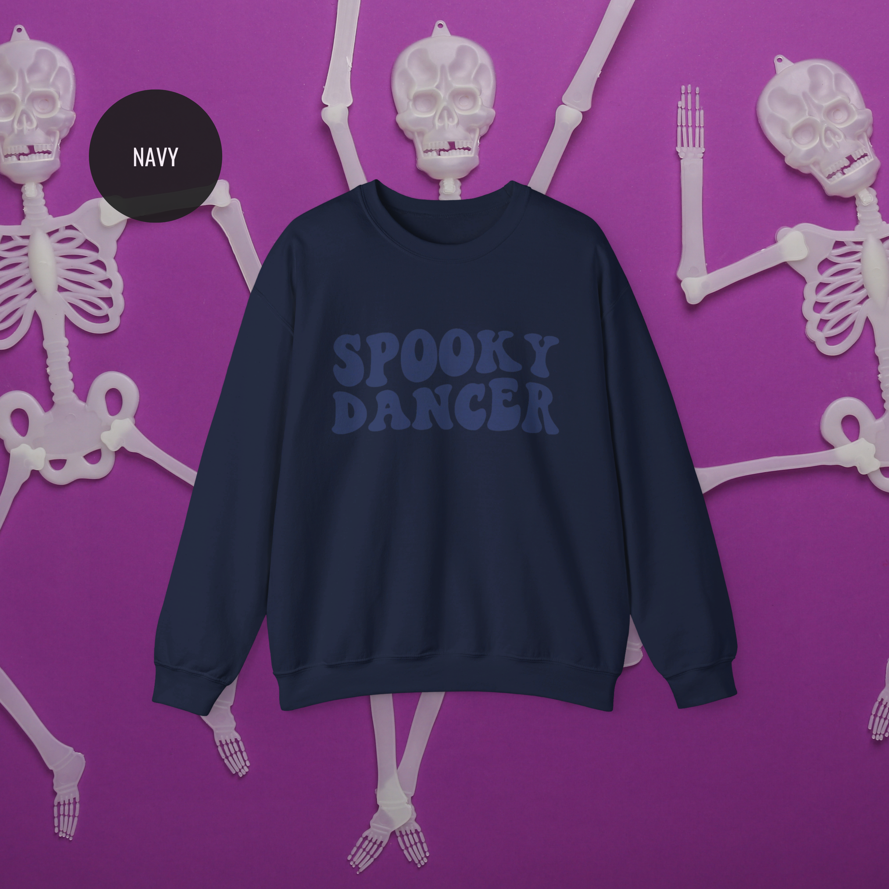 Spooky Dancer Halloween Sweatshirt | Retro Wavy Design - Mythos Design