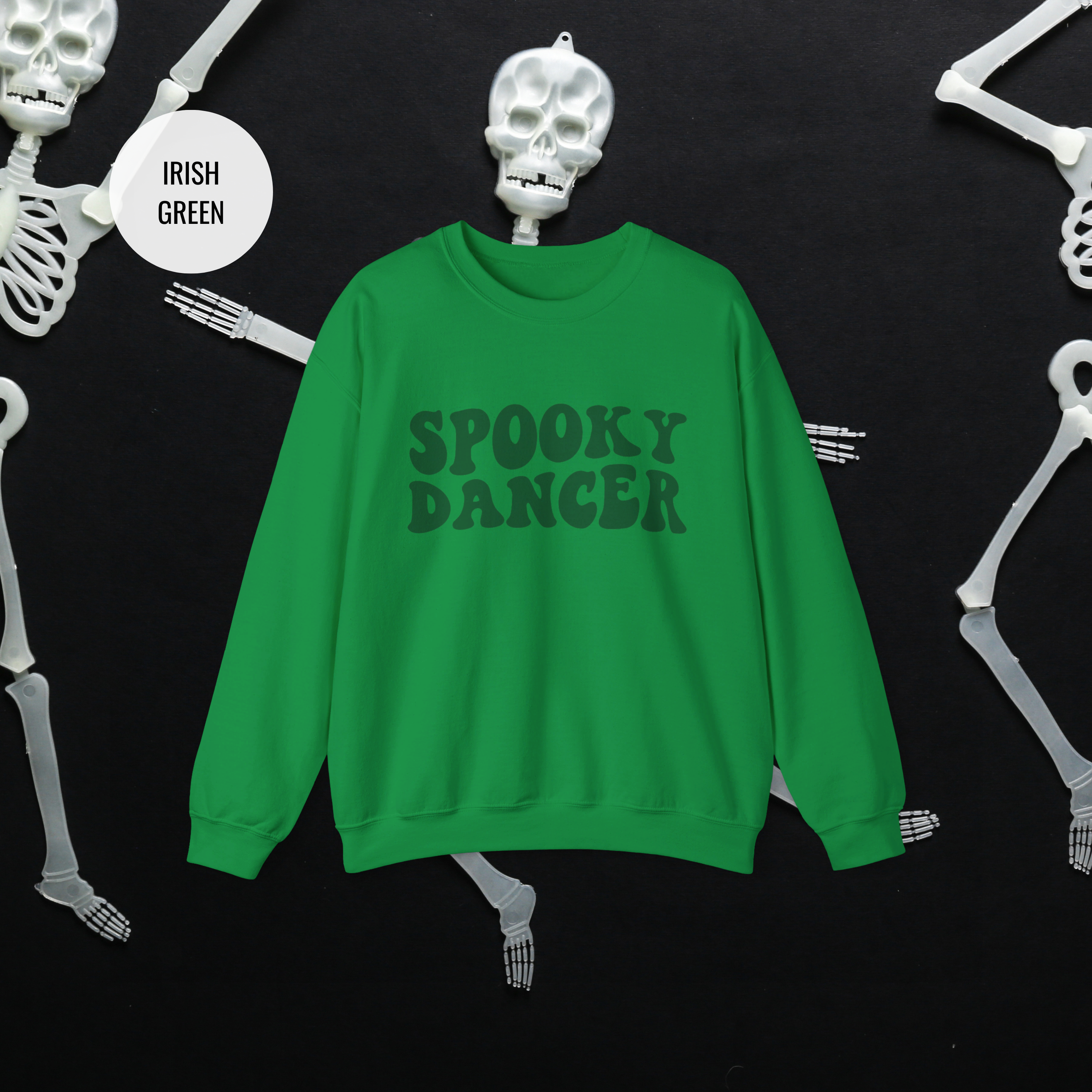 Spooky Dancer Halloween Sweatshirt | Retro Wavy Design - Mythos Design