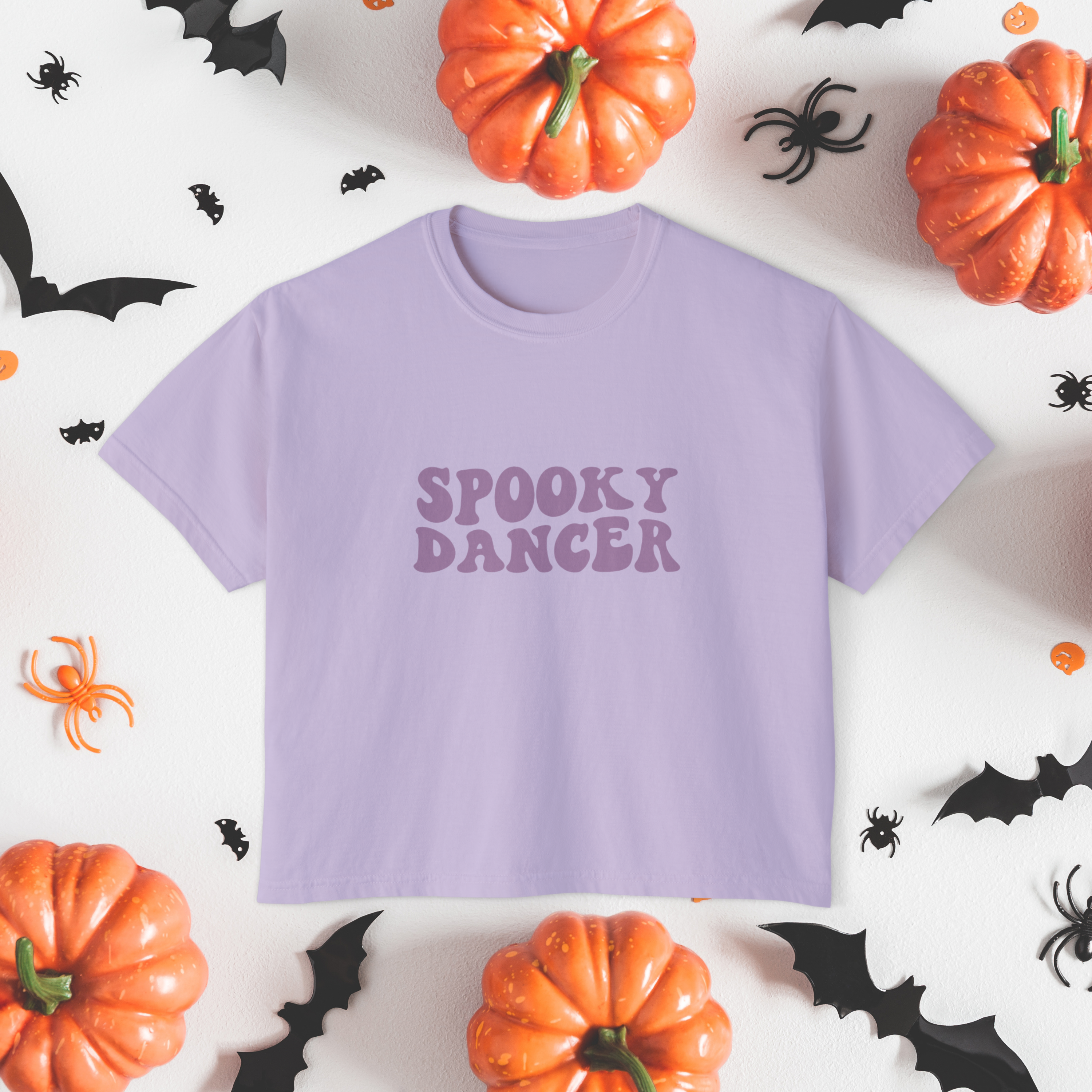 Spooky Dancer Women's Boxy T-Shirt | Retro Minimal Artist Tee - Mythos Design