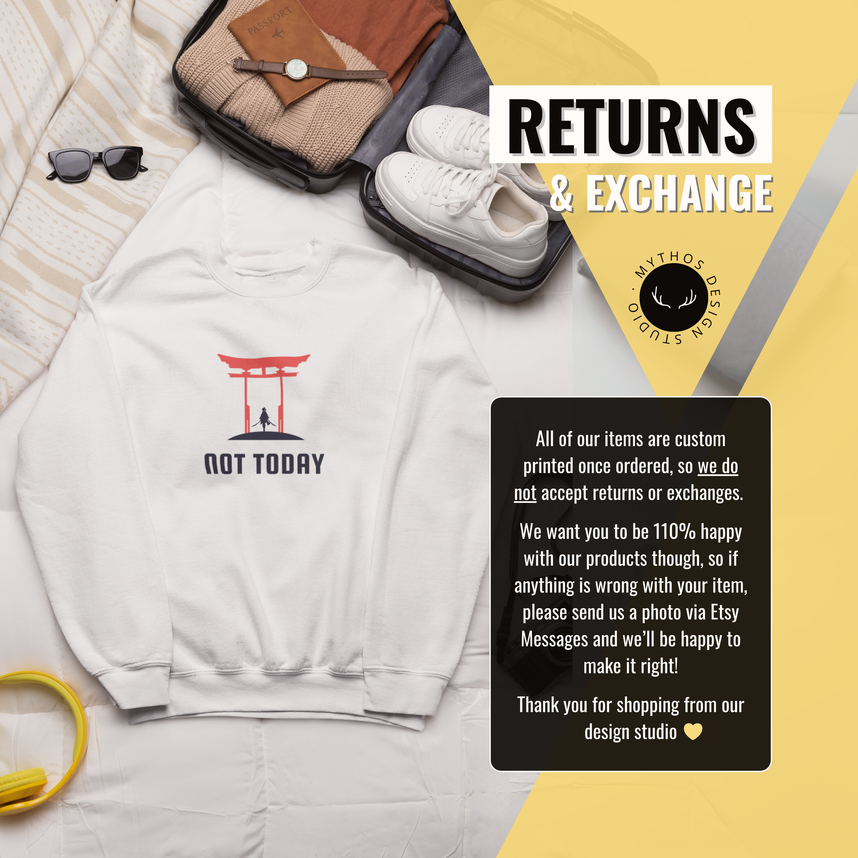 Not Today Sweatshirt | Positive Affirmation Gift for Her - Mythos Design
