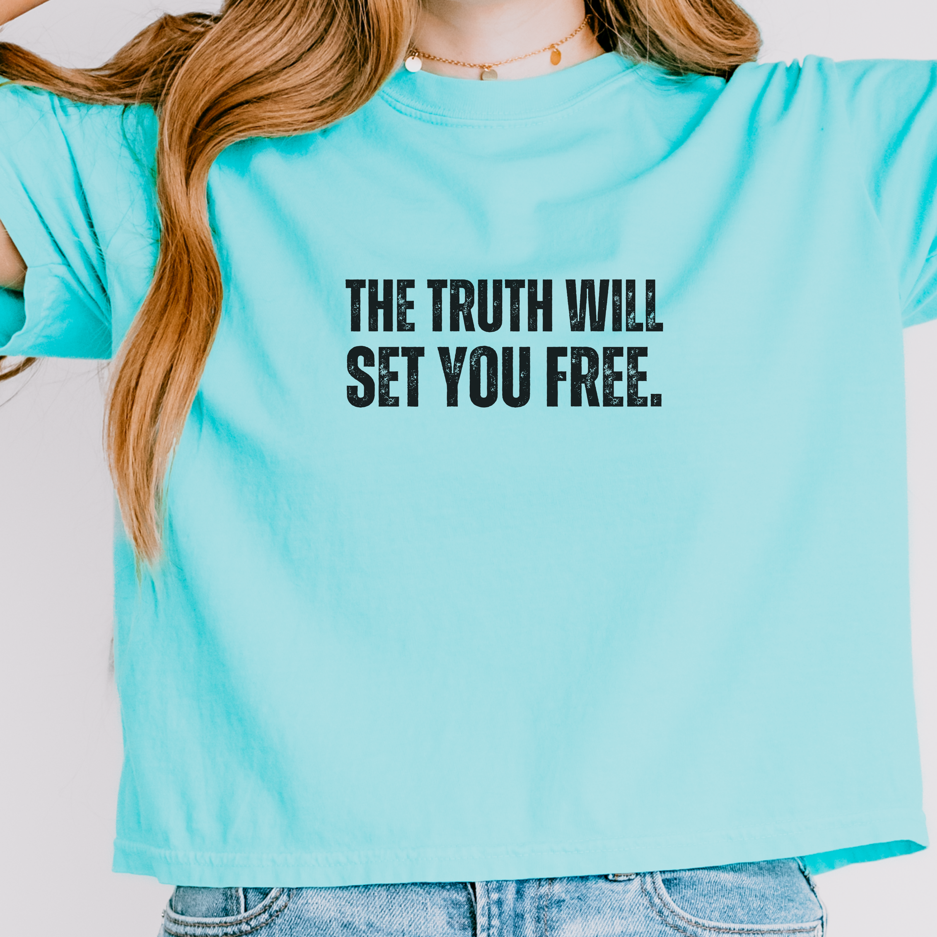 Truth Quote "The Truth Will Set You Free" Tee | Boxy Gift T-Shirt - Mythos Design