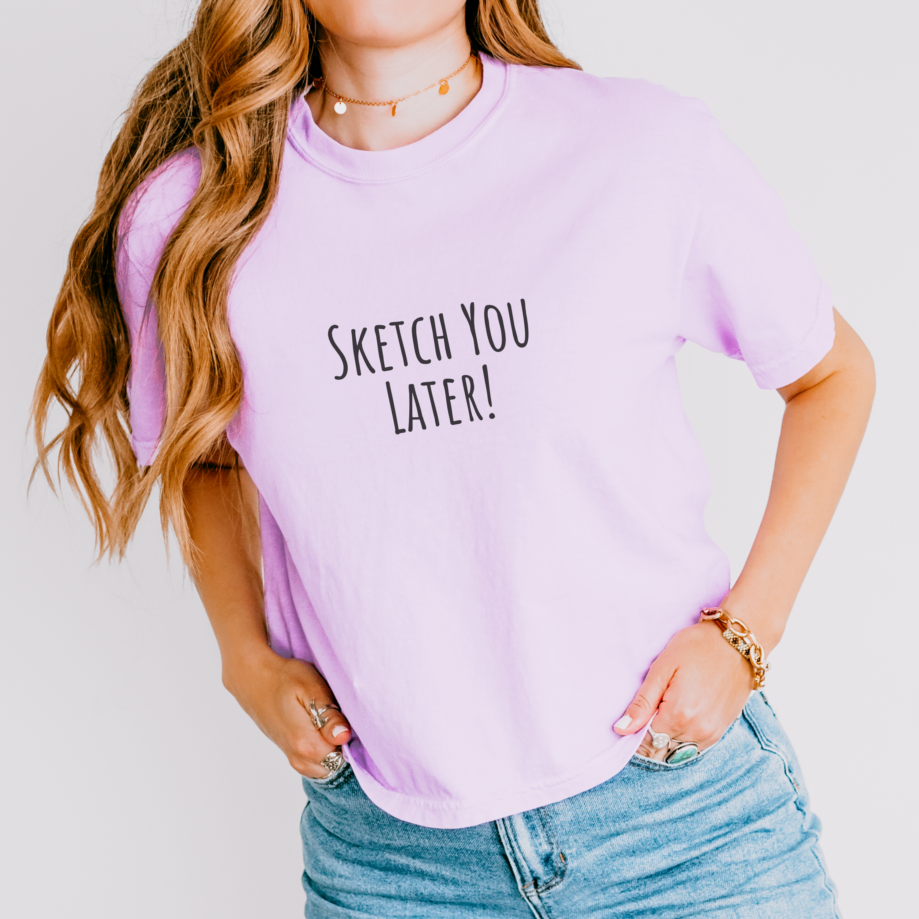 Boxy Artist Shirt | Sketch You Later | Art Pun Series Gift - Mythos Design