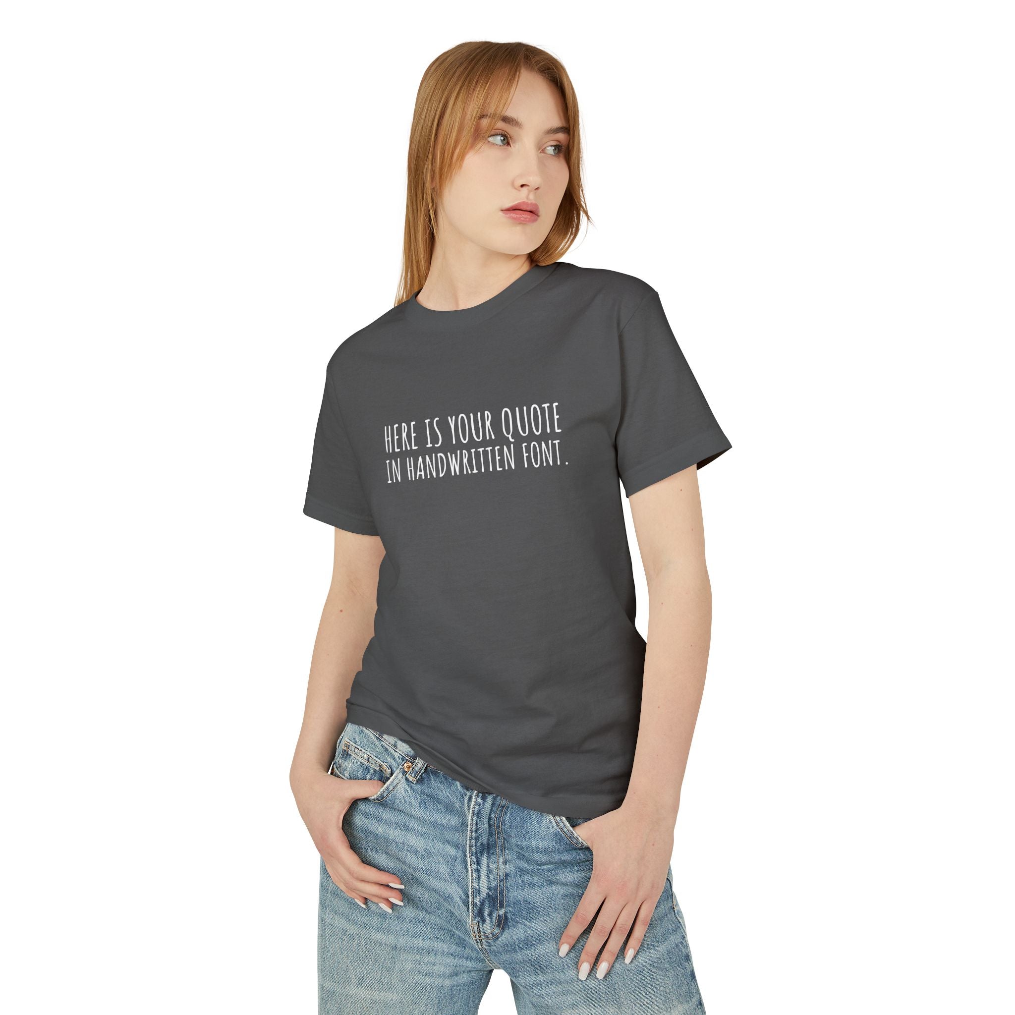 Custom Quotes Garment Dyed Unisex T-Shirt | Handwritten Font Design - Mythos Design