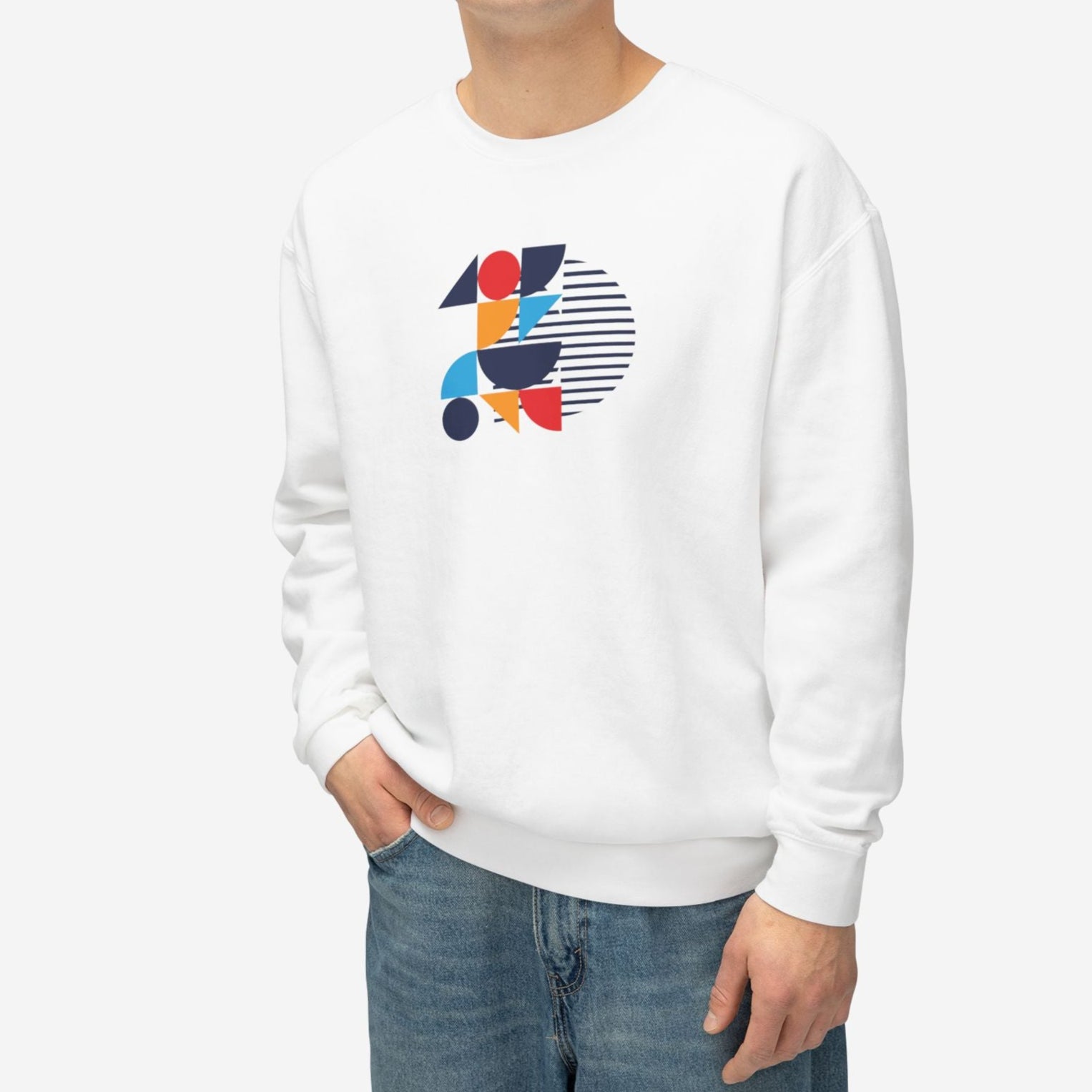 Bauhaus Collection, Wheels of Life | Circular Cotton Sweatshirt - Mythos Design