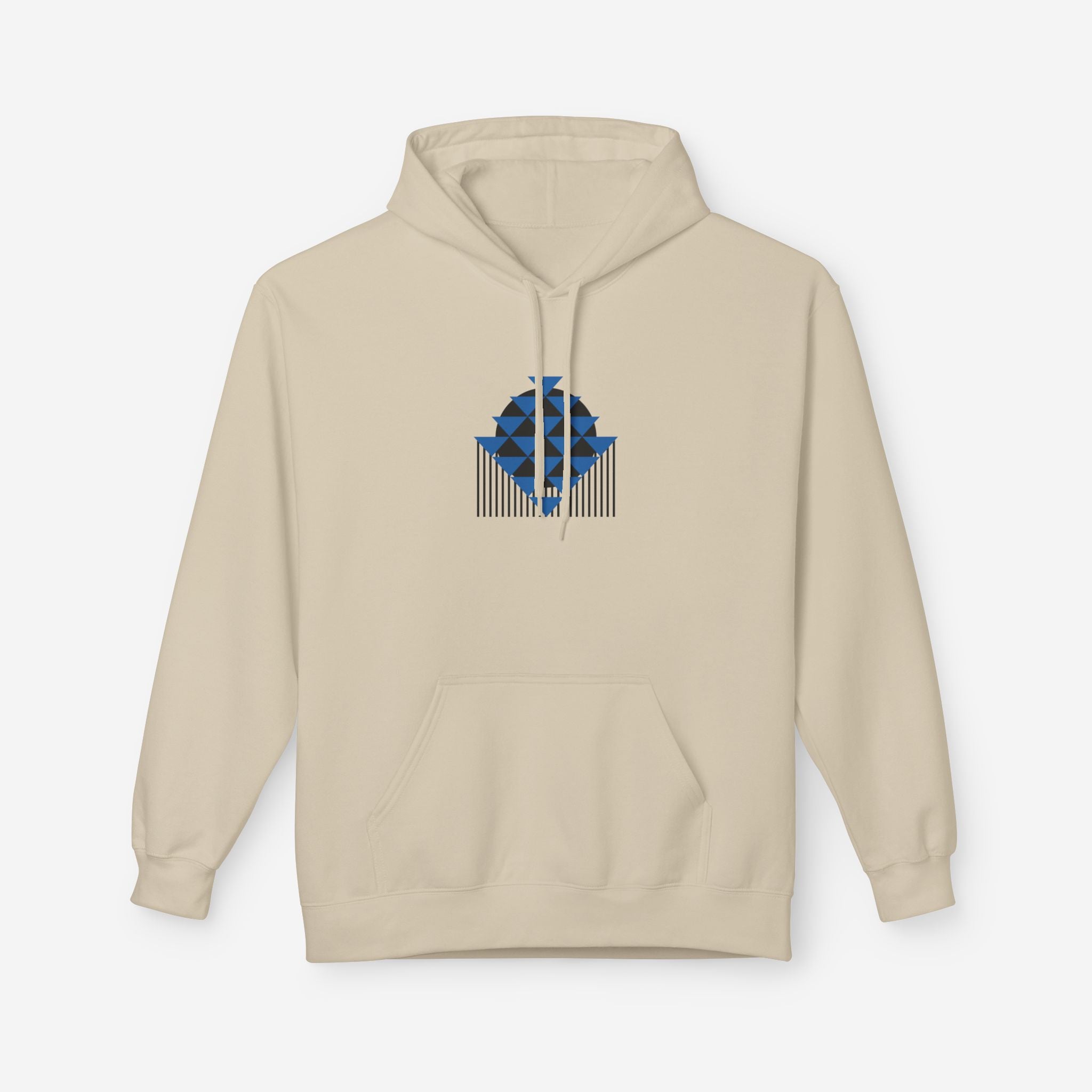 Bauhaus Hoodie, Triangular Balance | Geometric Art Sweatshirt - Mythos Design