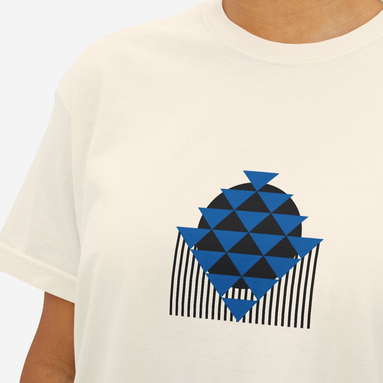 Bauhaus Boxy Tees, Triangular Balance | Graphic Art Shirt - Mythos Design