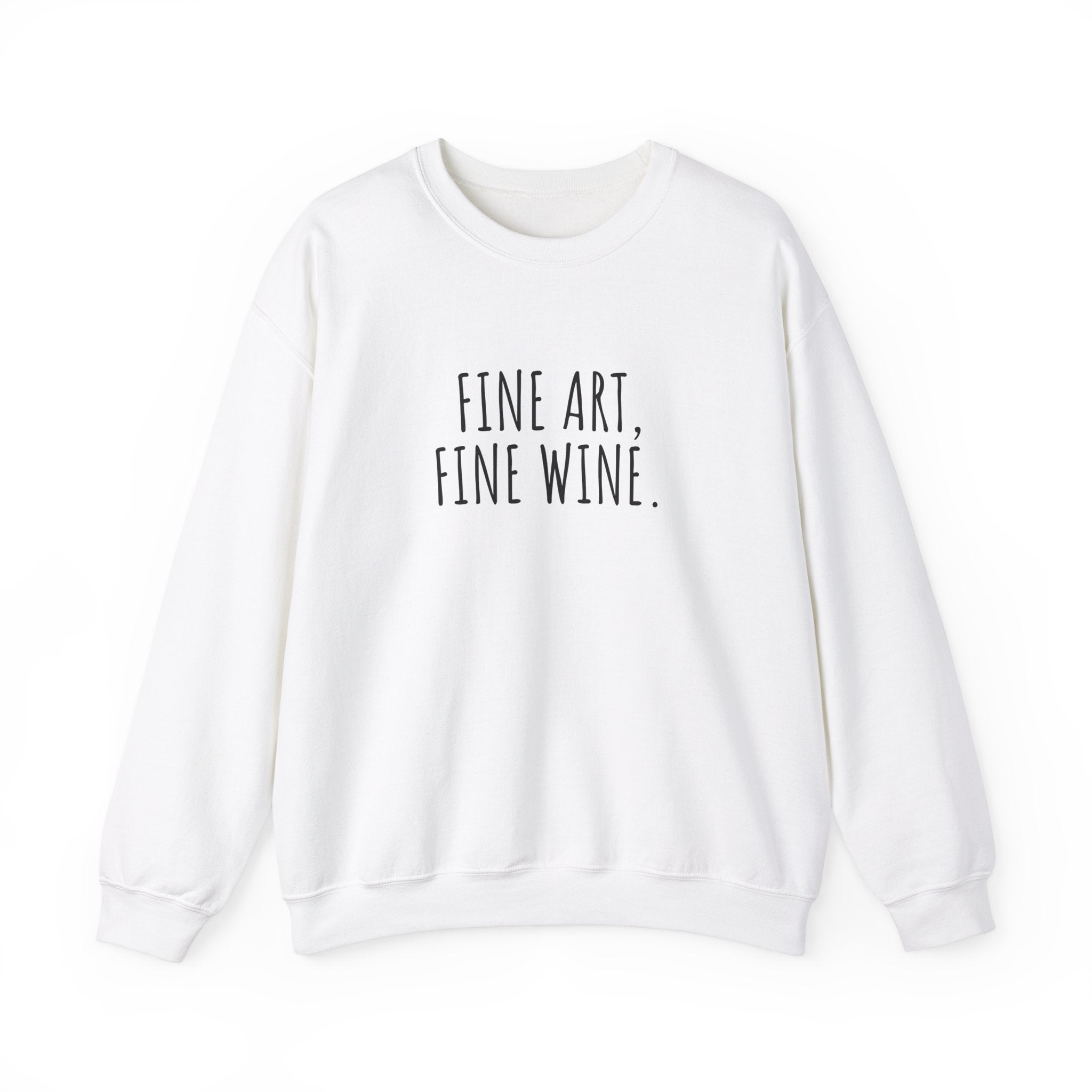 Unisex Artist Sweatshirt | Fine Art, Fine Wine | Art Pun Series Gift - Mythos Design