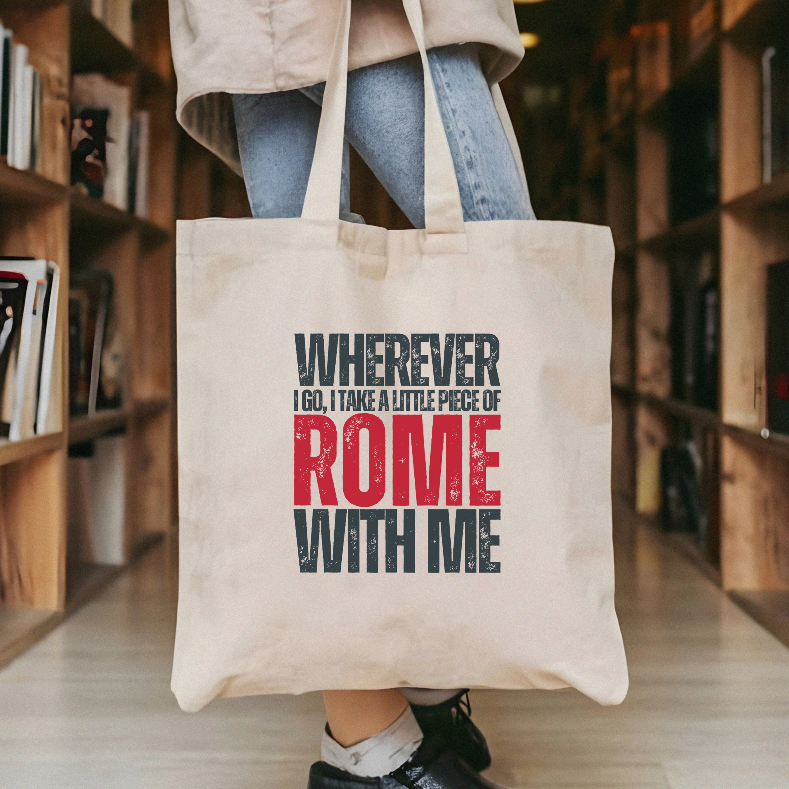 Canvas Tote Bag, Rome | European Cities Collection - Mythos Design