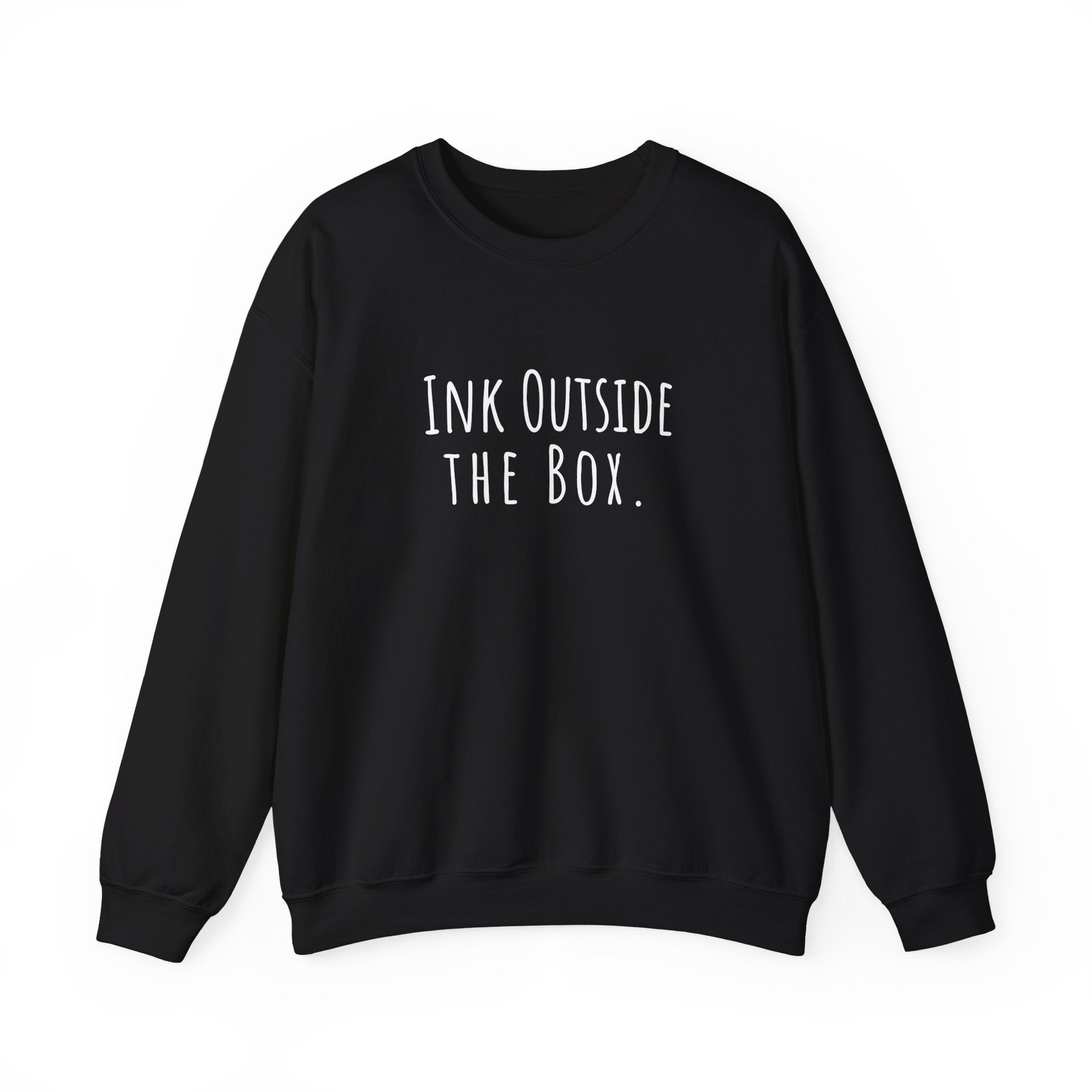 Unisex Artist Sweatshirt | Ink Outside the Box | Art Pun Series Gift - Mythos Design
