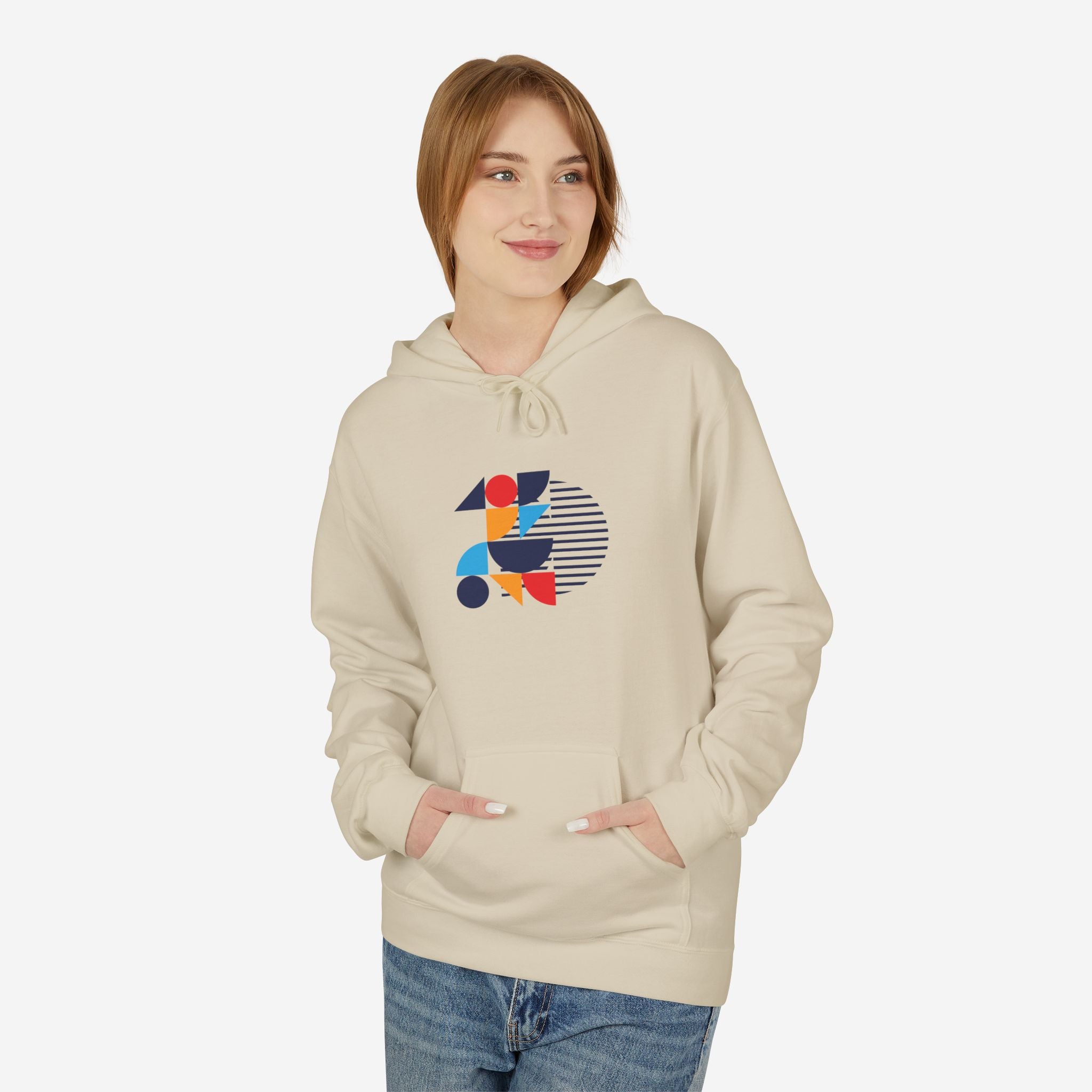 Bauhaus Hoodie, Wheels of Life | Geometric Art Sweatshirt - Mythos Design