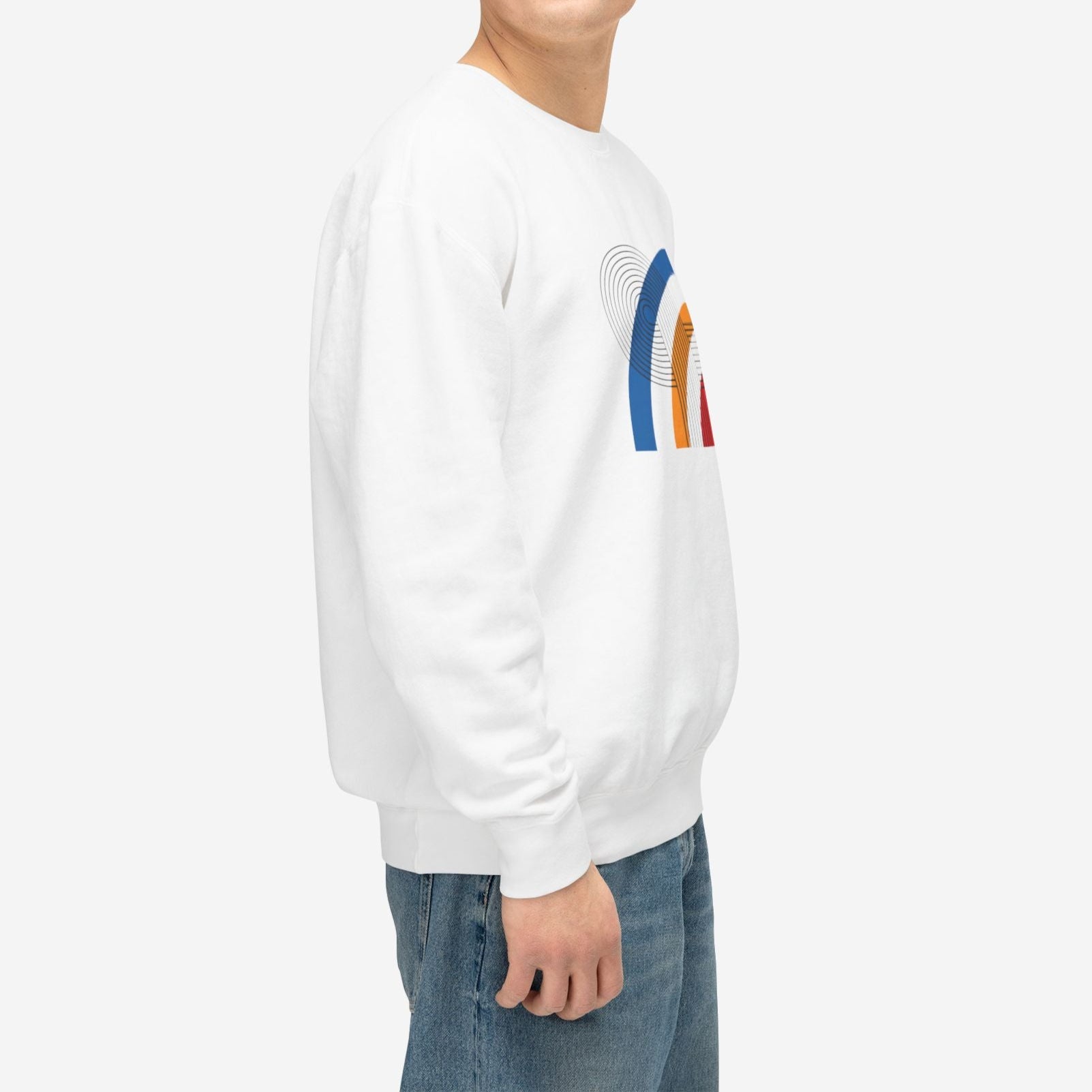 Bauhaus Collection, Arc of Motion | Abstract Cotton Sweatshirt - Mythos Design