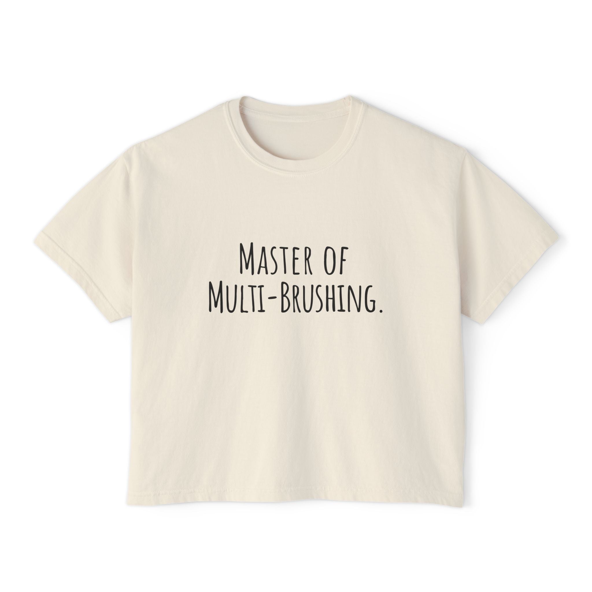 Boxy Artist Shirt | Master of Multi-Brushing | Art Pun Series Gift - Mythos Design