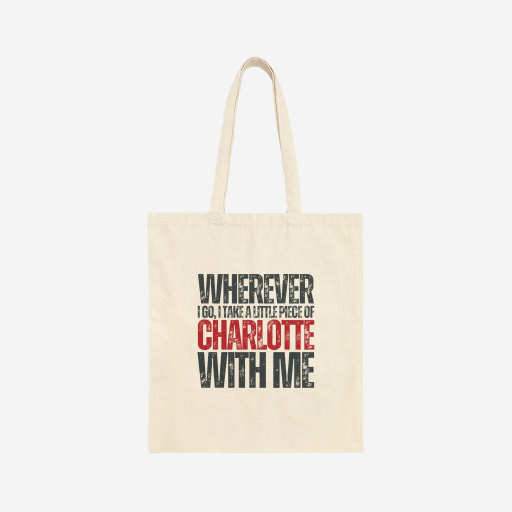Canvas Tote Bag, Charlotte | Cities Collection - Mythos Design