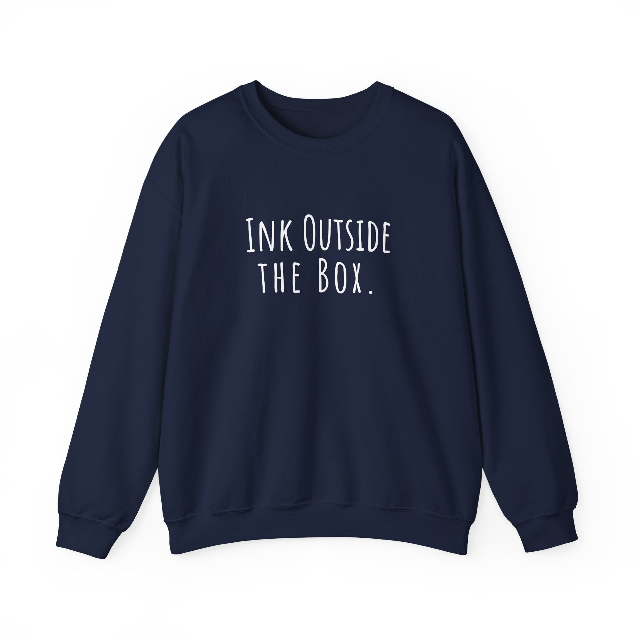 Unisex Artist Sweatshirt | Ink Outside the Box | Art Pun Series Gift - Mythos Design