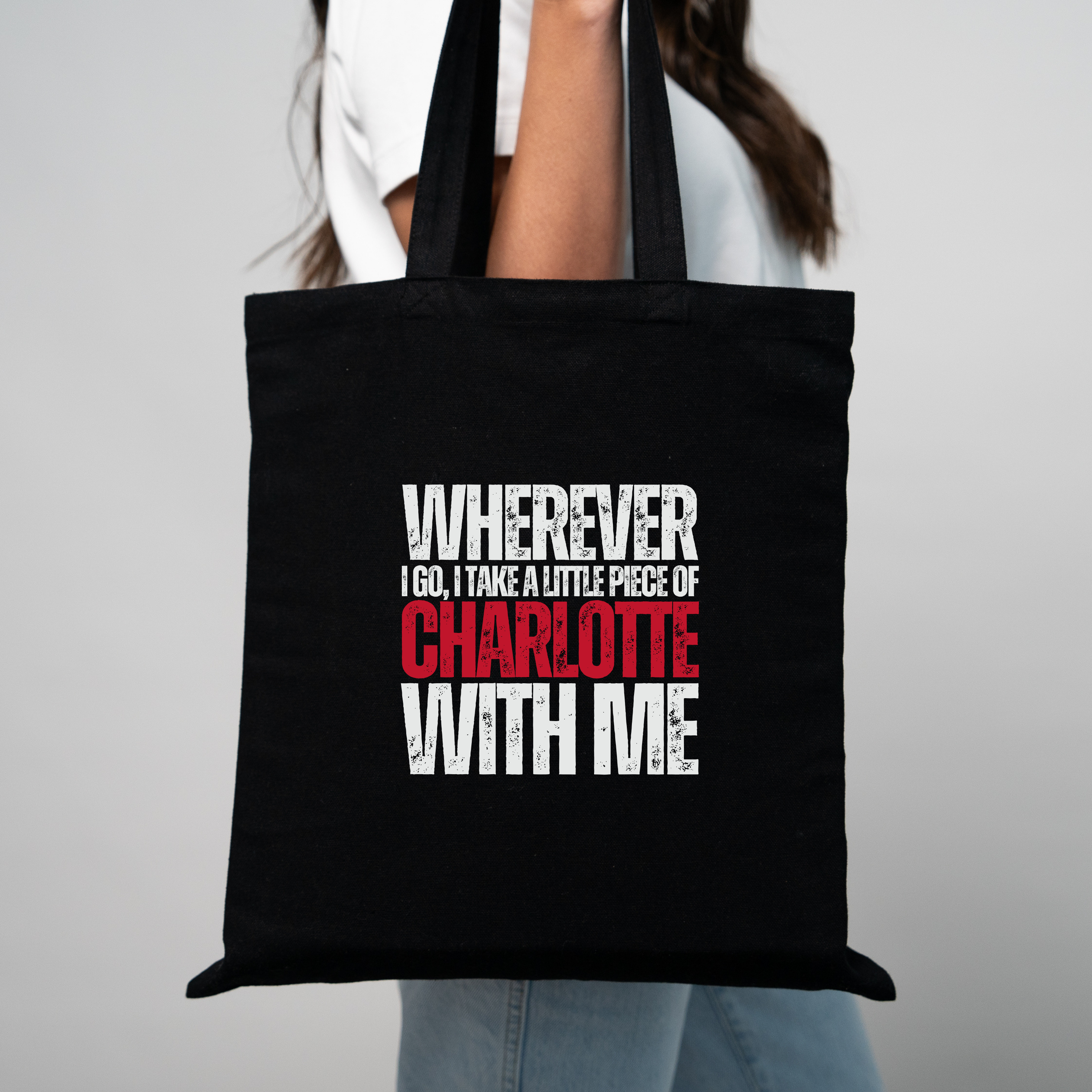 Canvas Tote Bag, Charlotte | Cities Collection - Mythos Design