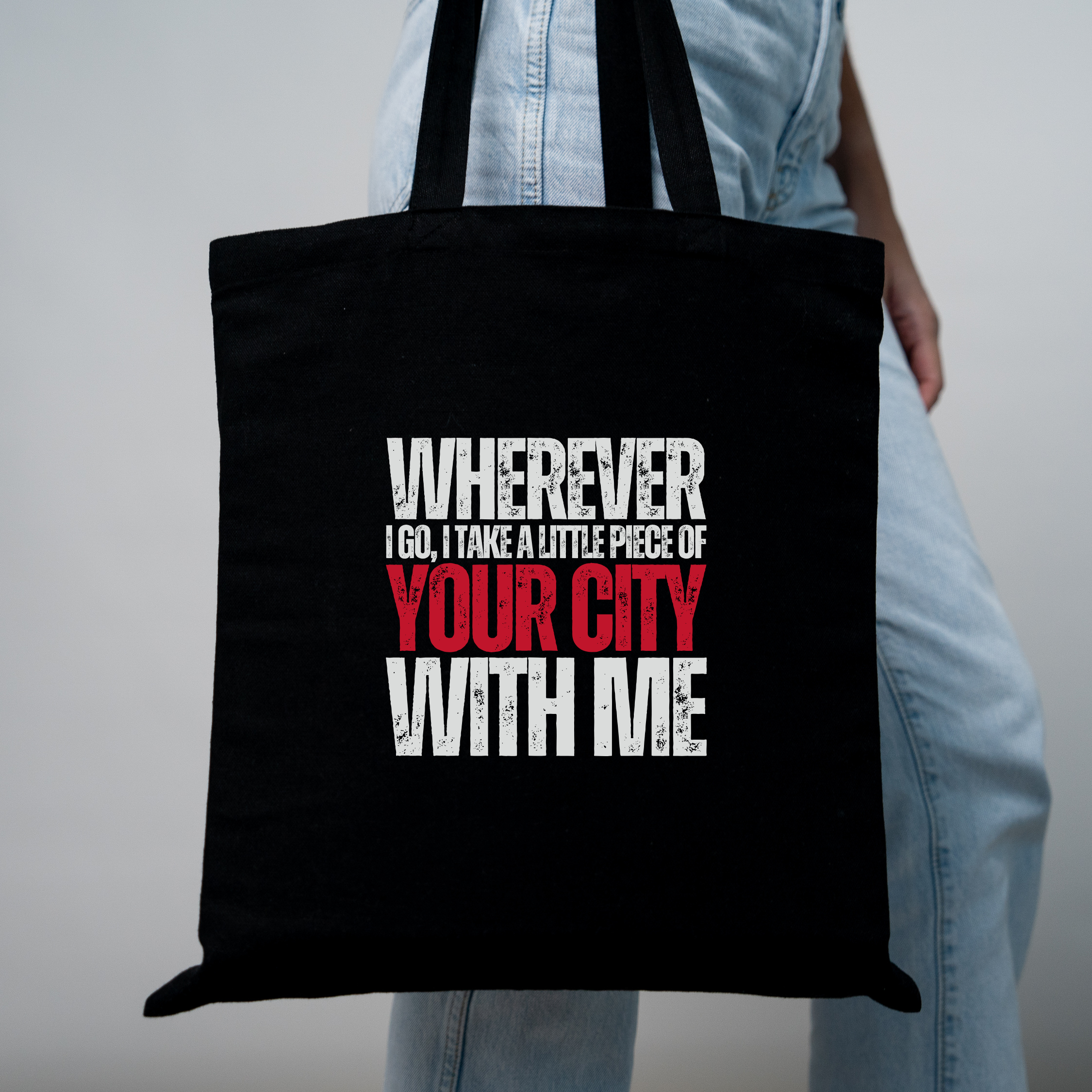 Custom Tote Bag, Cotton Canvas | Cities Collection - Mythos Design