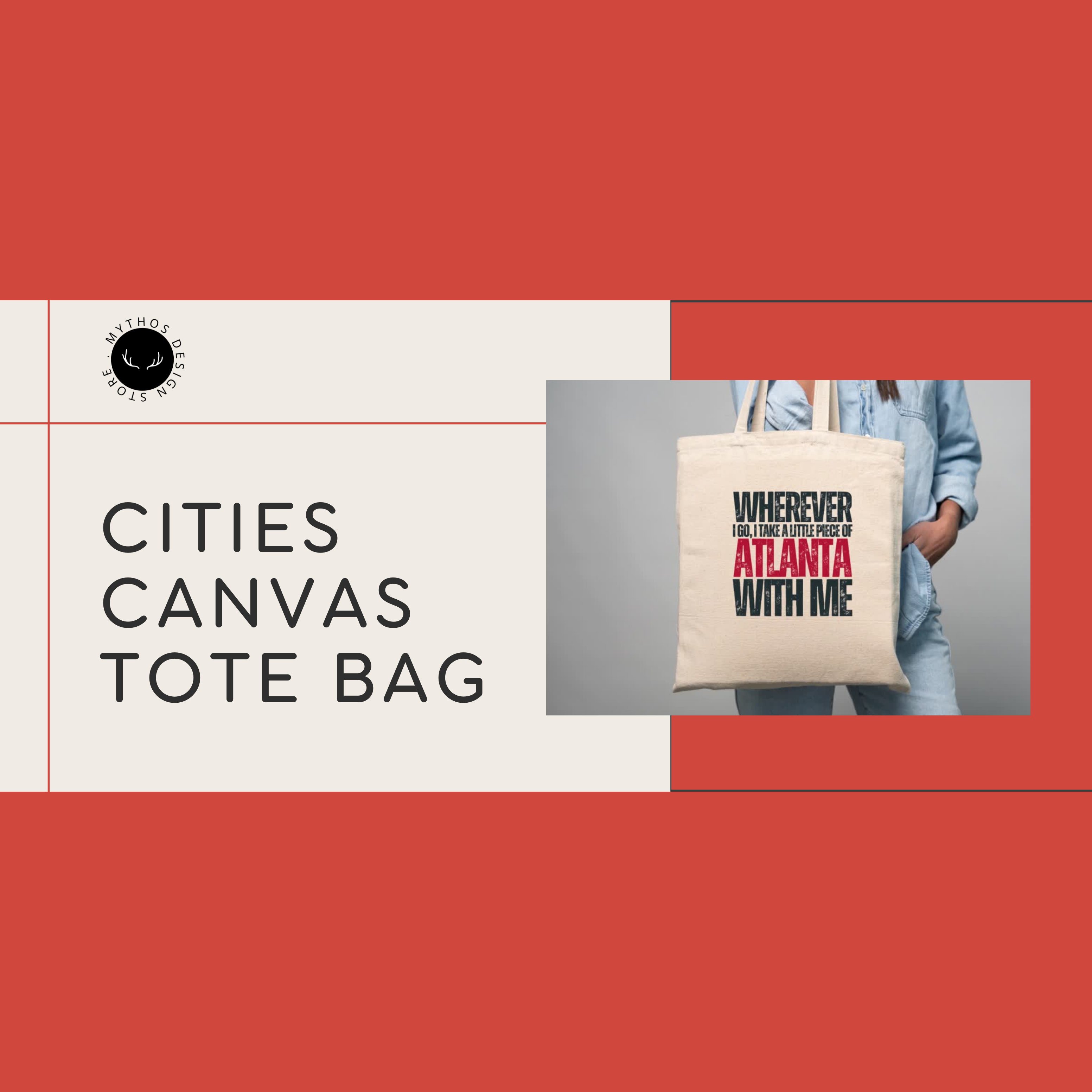cities canvas tote bag collection
