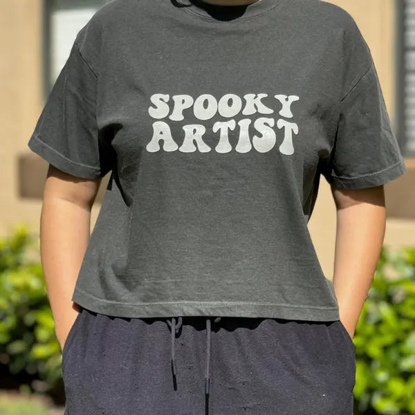 spooky artsit boxy shirt